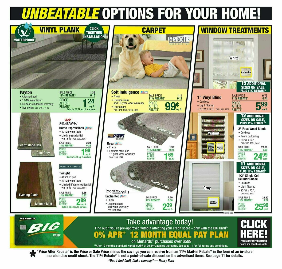 Menards Weekly Ad from September 4