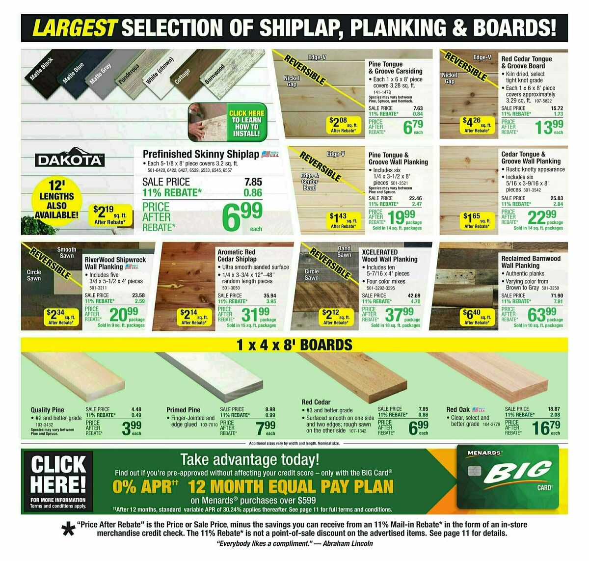 Menards Weekly Ad from September 4