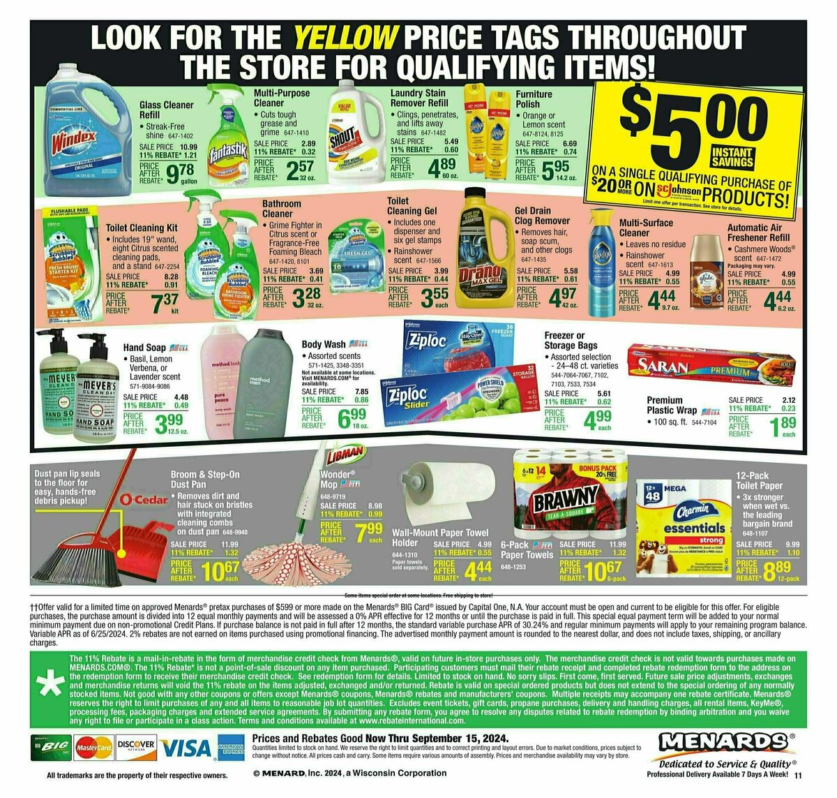 Menards Weekly Ad from September 4