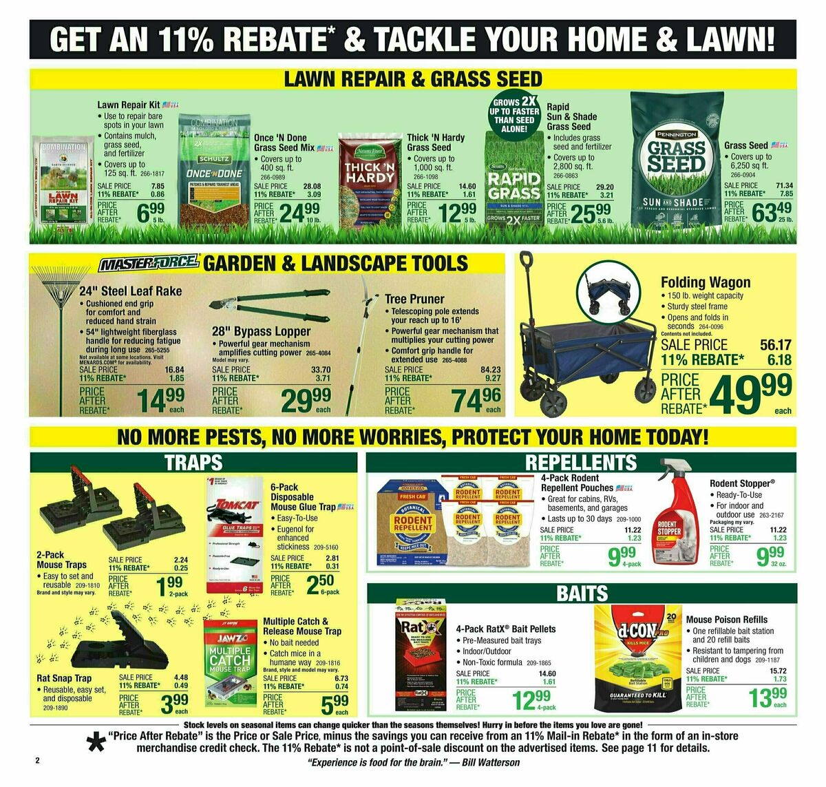 Menards Weekly Ad from September 4