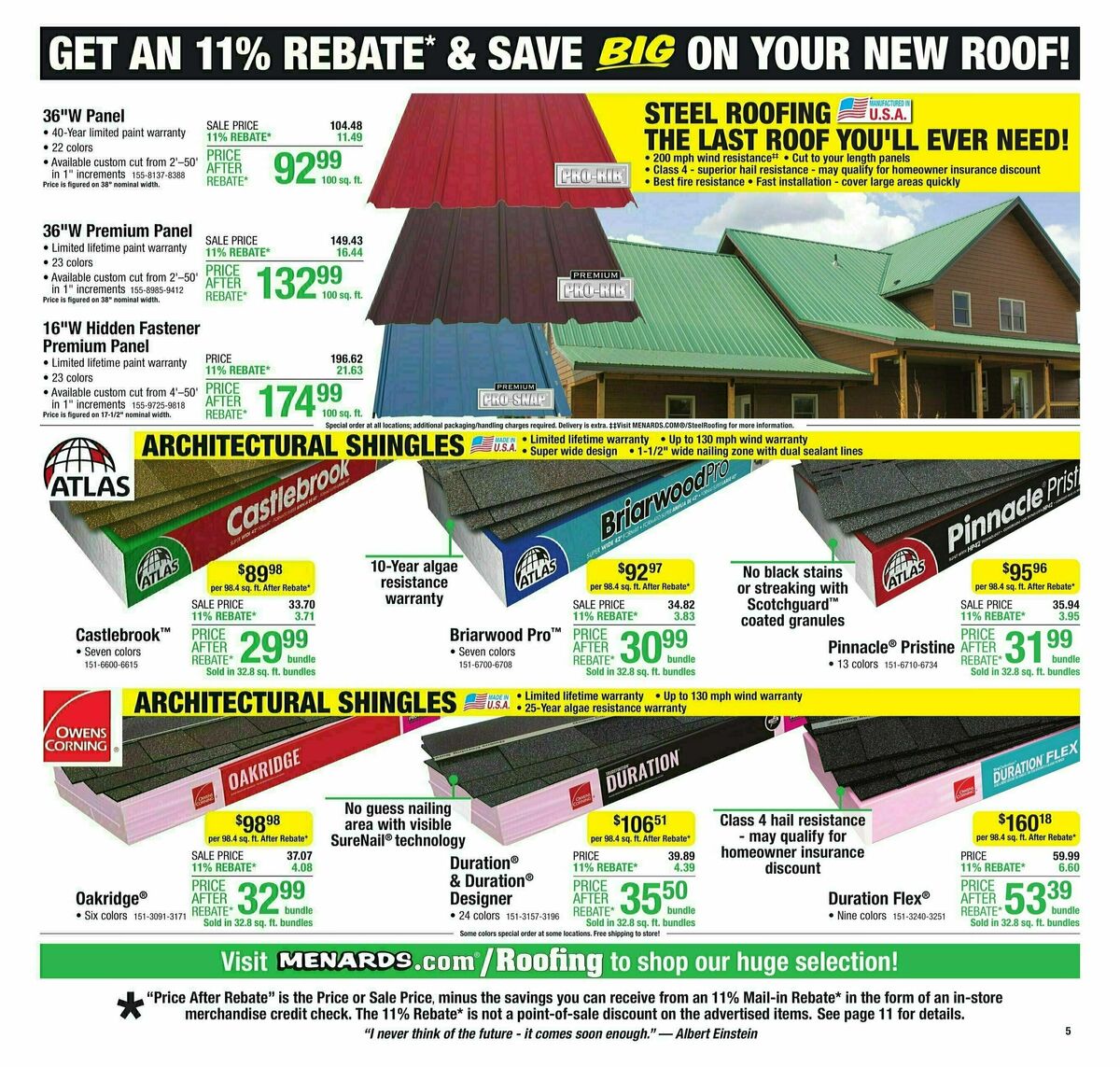 Menards Weekly Ad from September 4