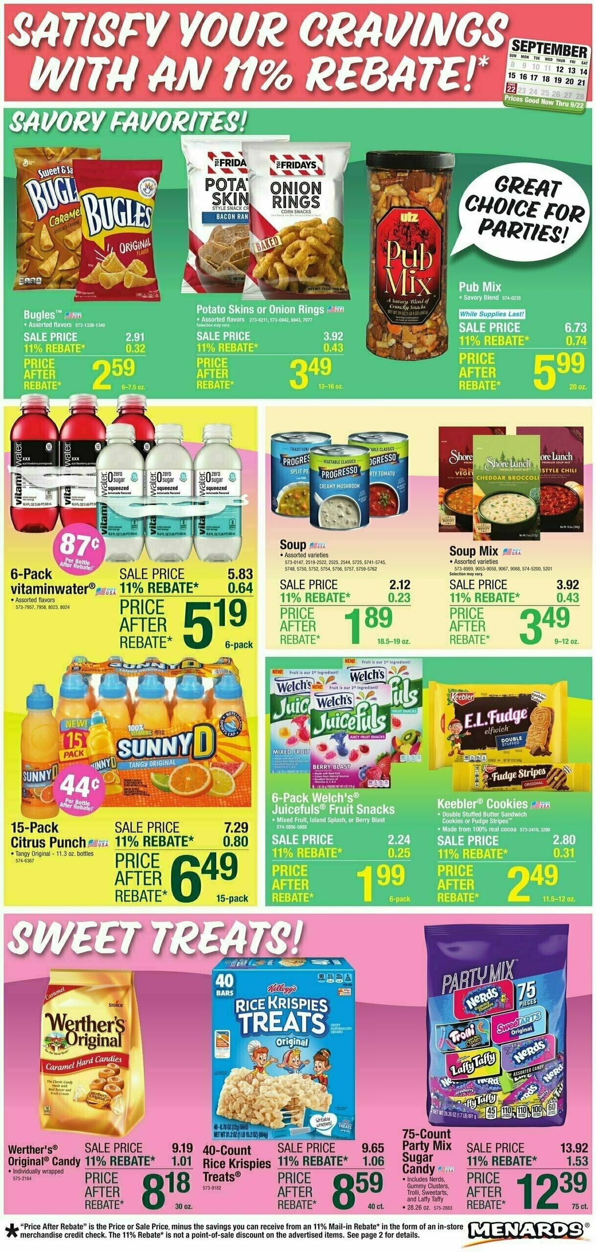 Menards Home Essentials Weekly Ad from September 11