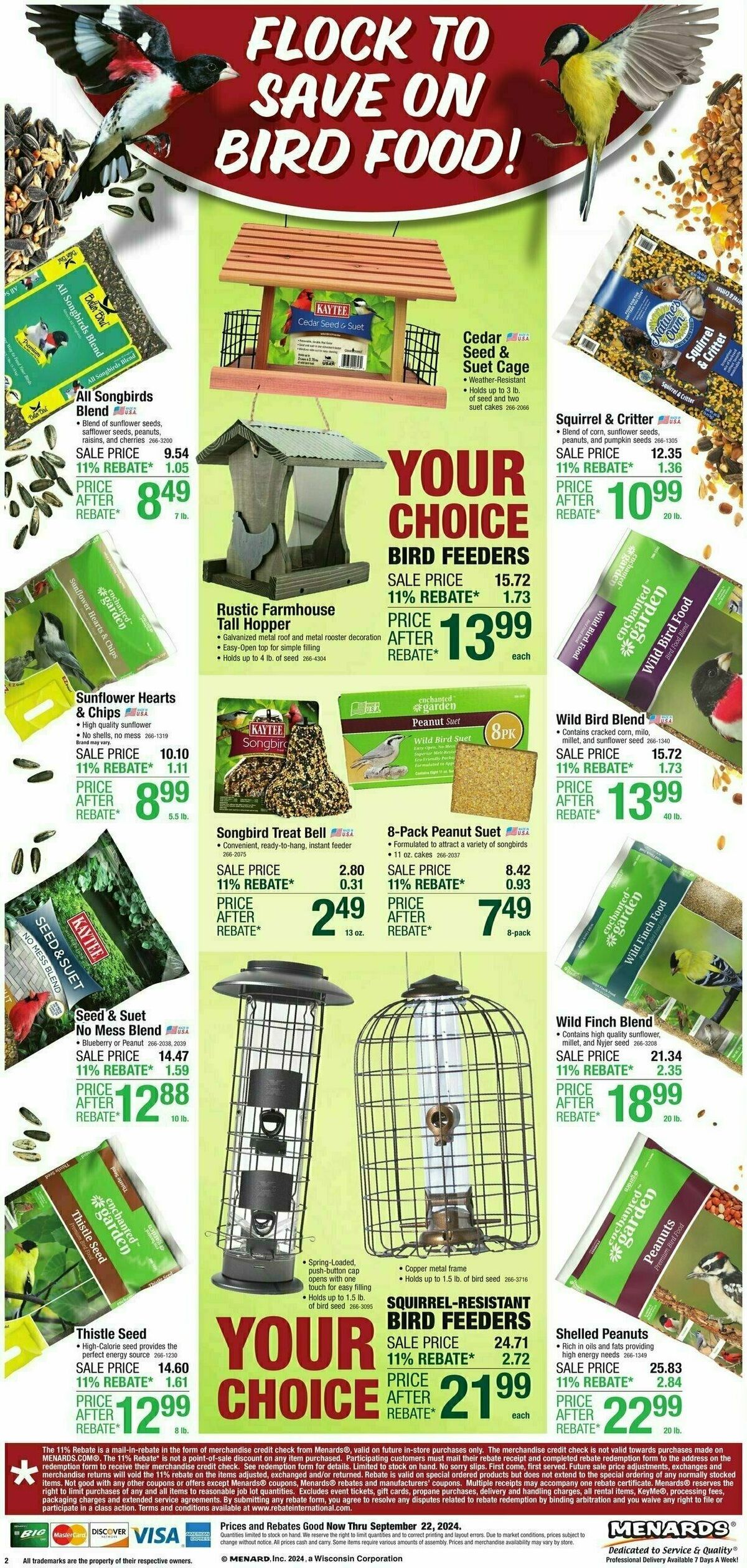 Menards Home Essentials Weekly Ad from September 11