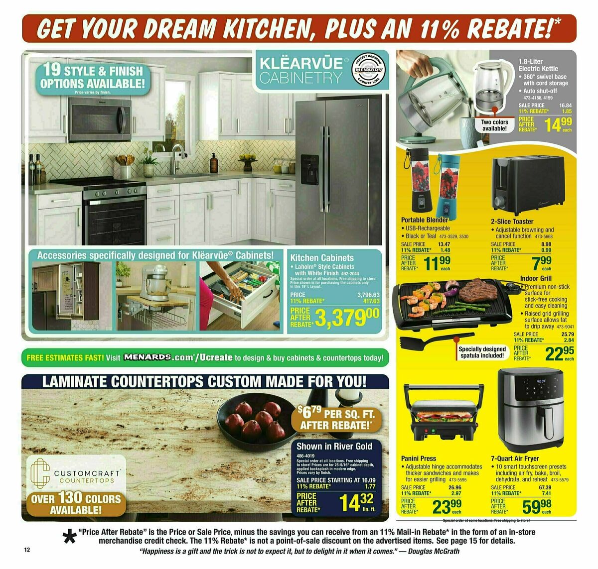 Menards Weekly Ad from September 11