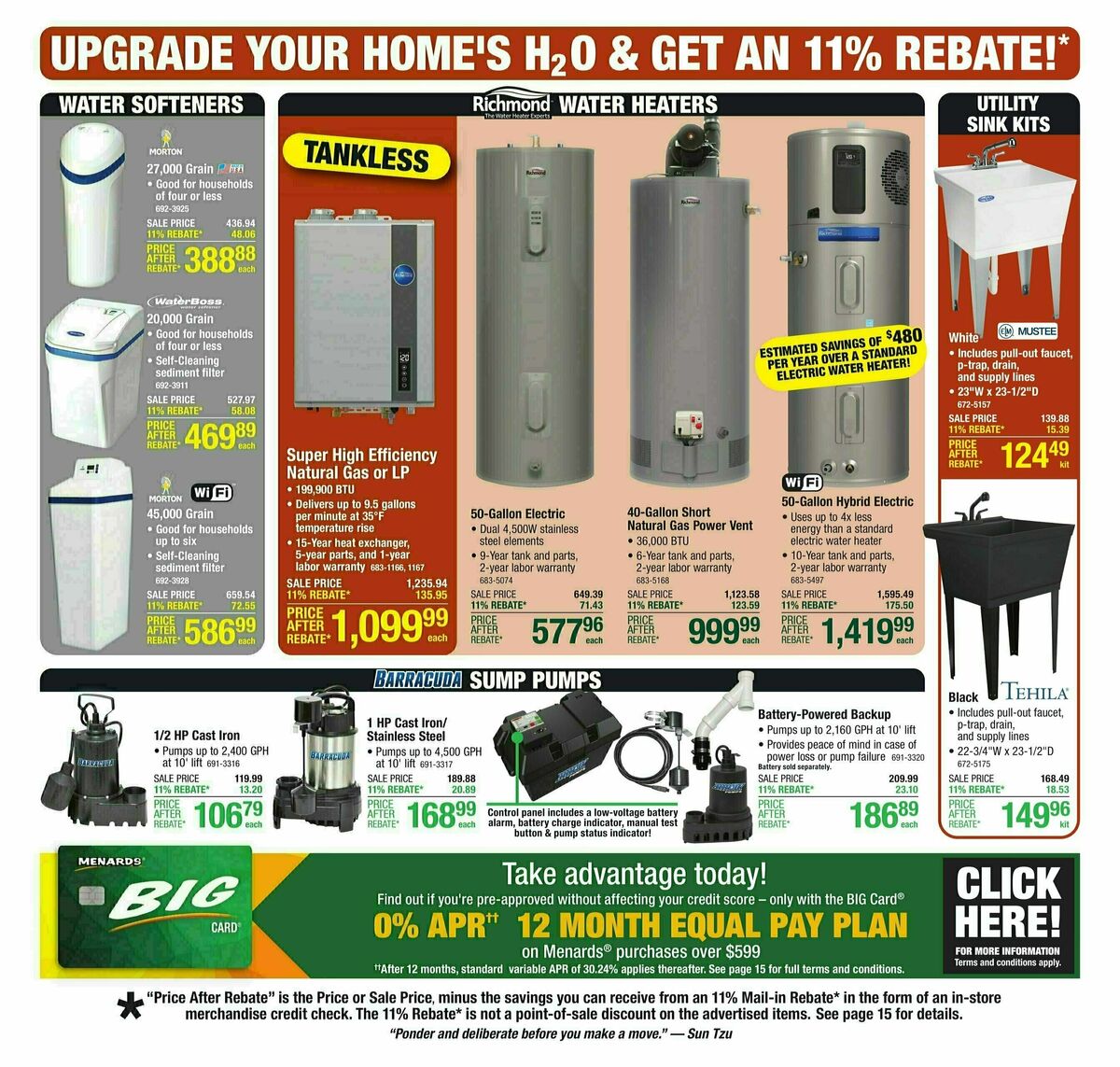 Menards Weekly Ad from September 11