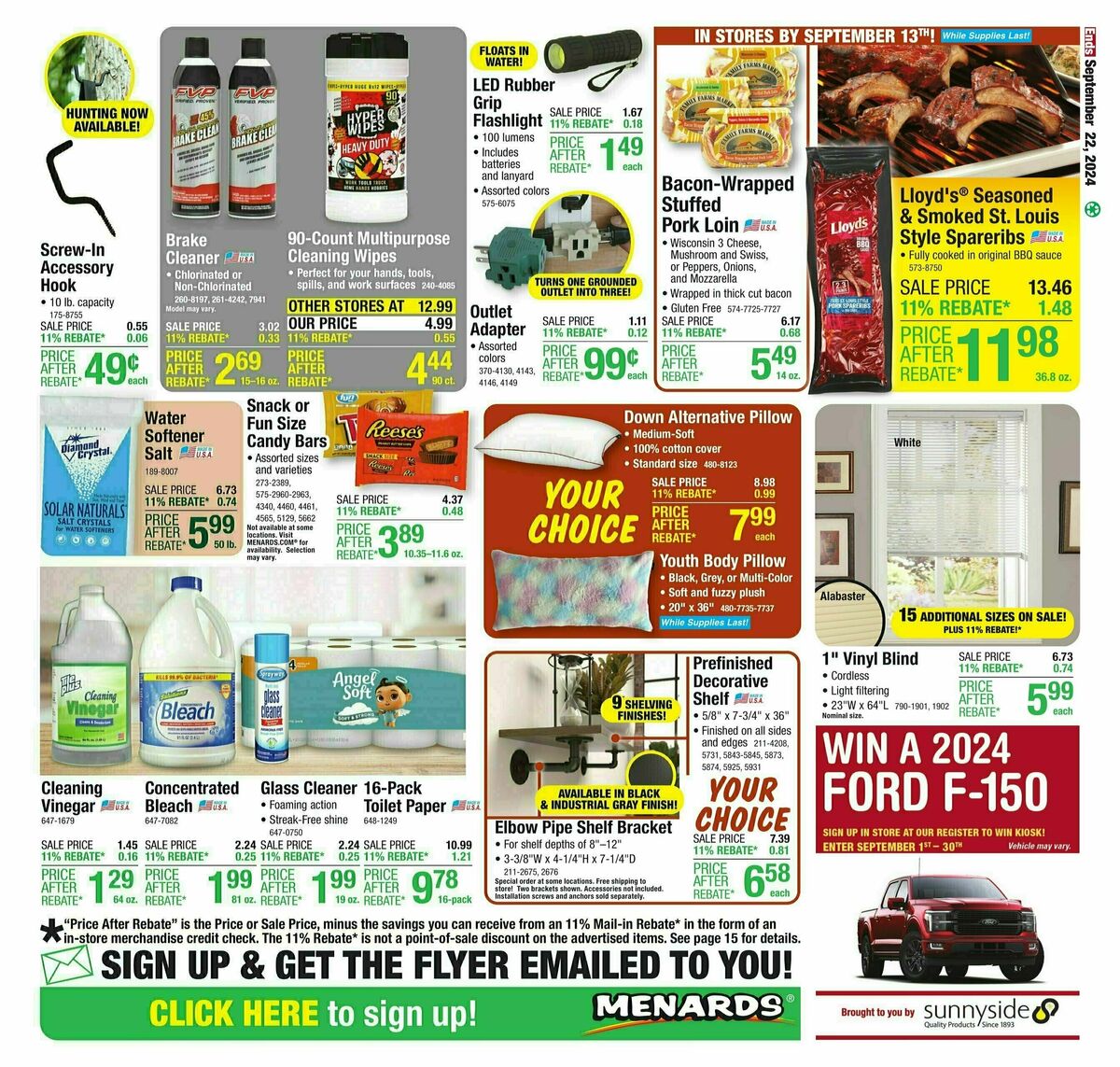 Menards Weekly Ad from September 11