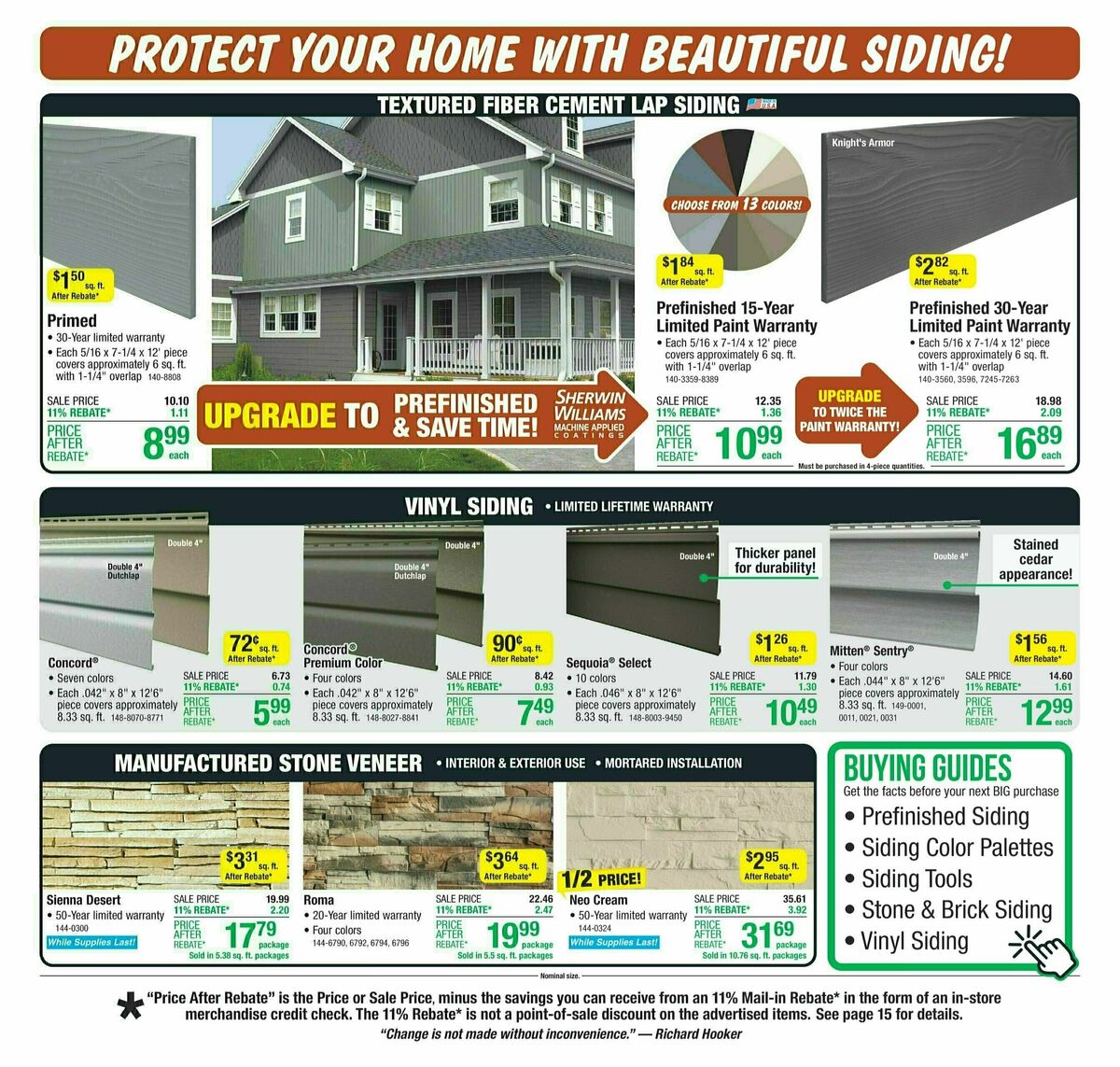 Menards Weekly Ad from September 11