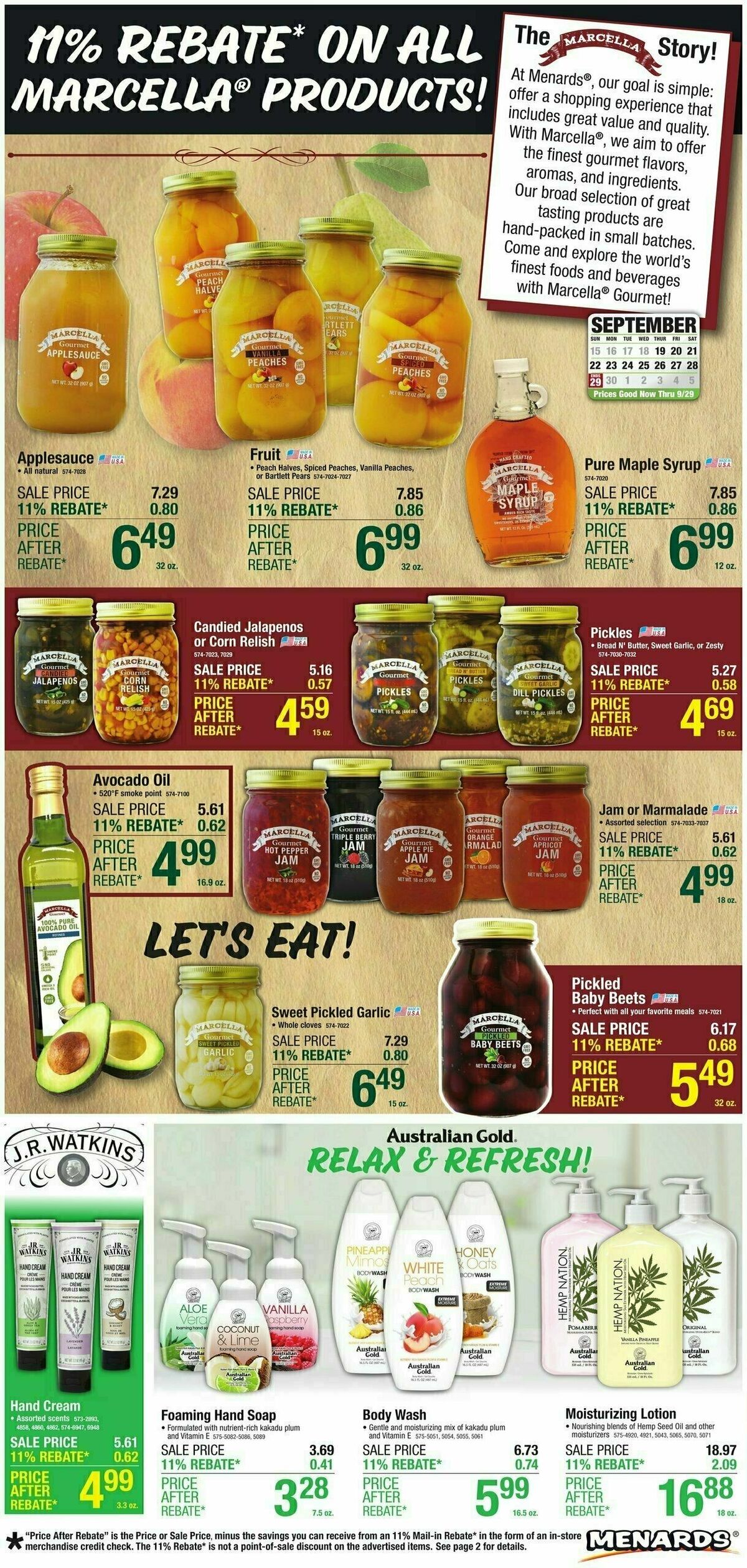 Menards Home Essentials Weekly Ad from September 18