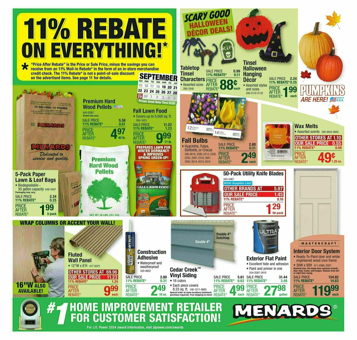 Menards Weekly Ad from September 18