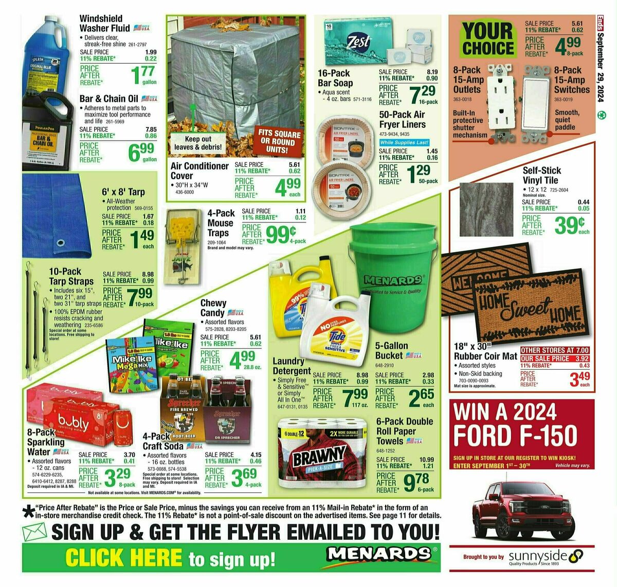 Menards Weekly Ad from September 18