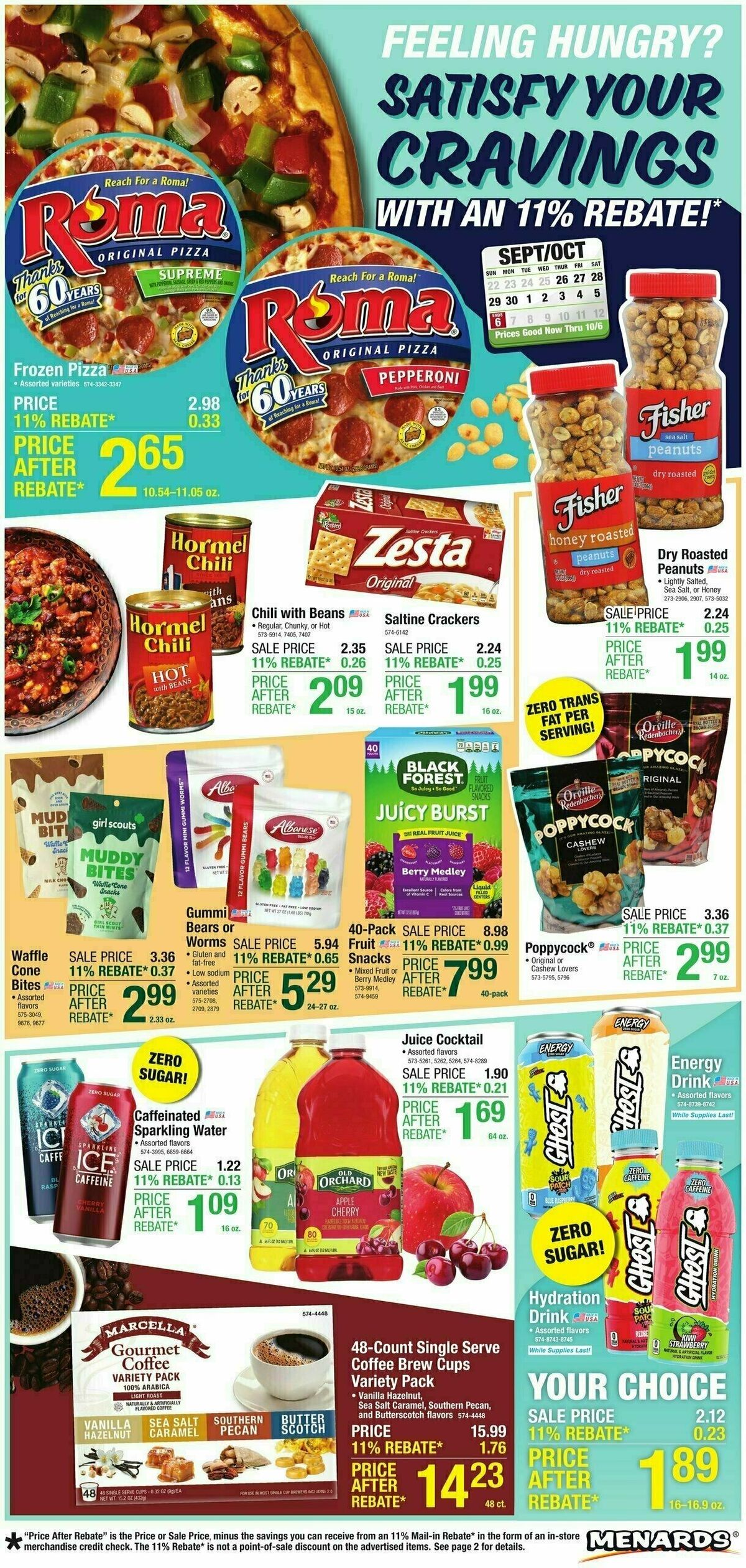 Menards Home Essentials Weekly Ad from September 25