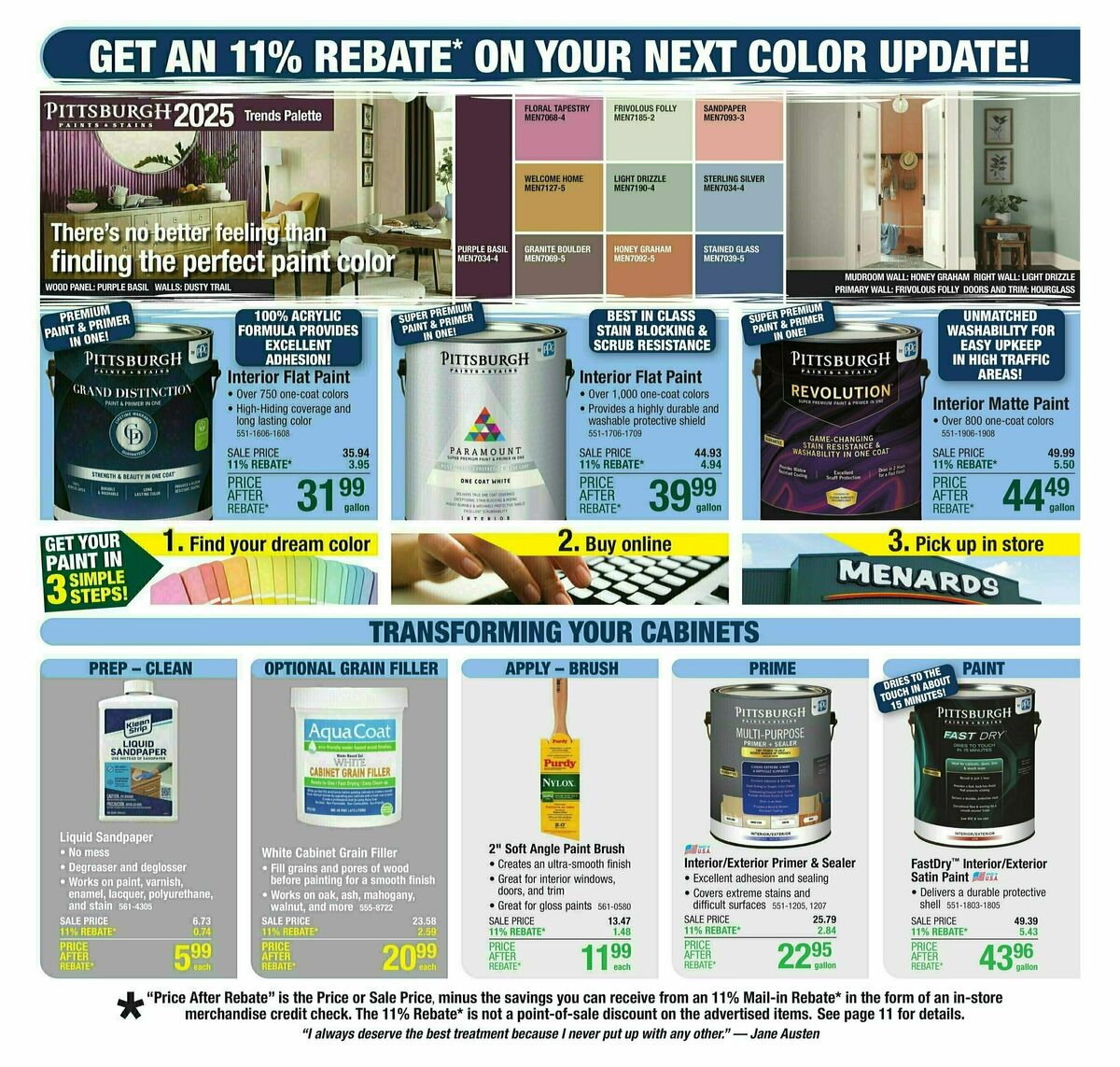 Menards Weekly Ad from September 25