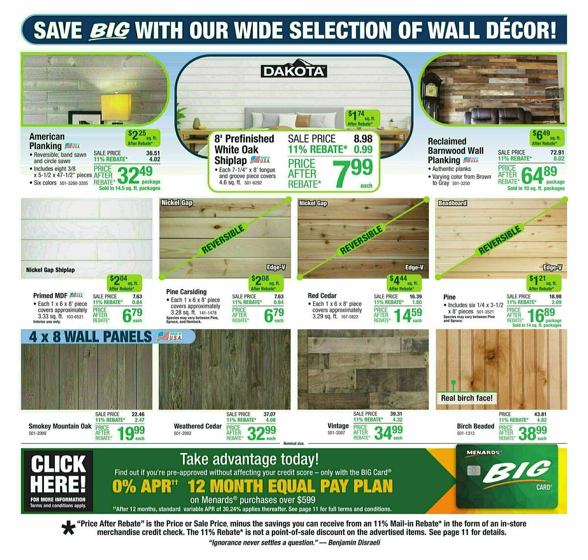 Menards Weekly Ad from September 25