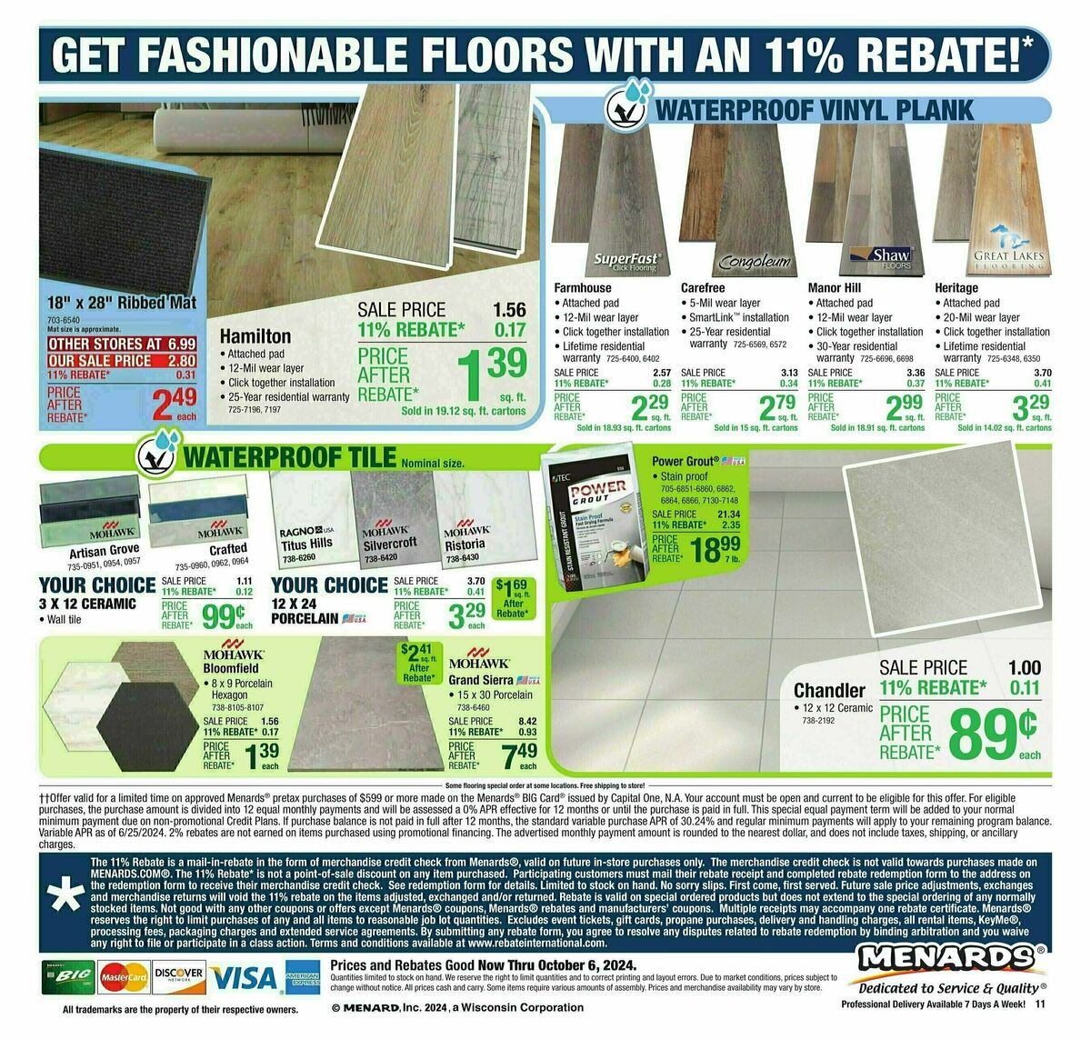 Menards Weekly Ad from September 25