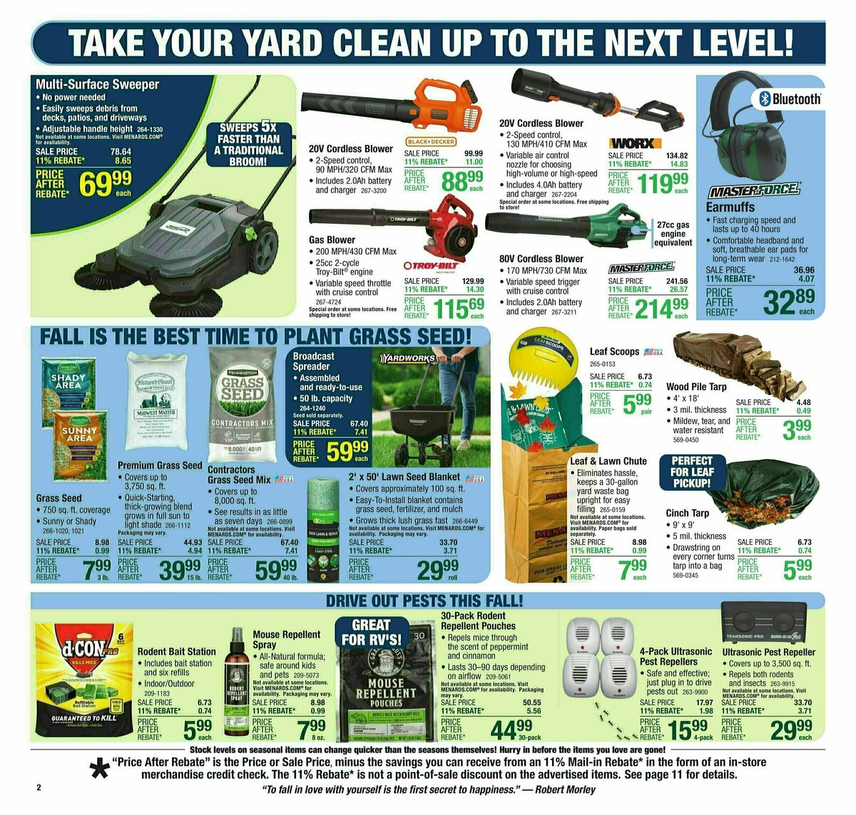 Menards Weekly Ad from September 25