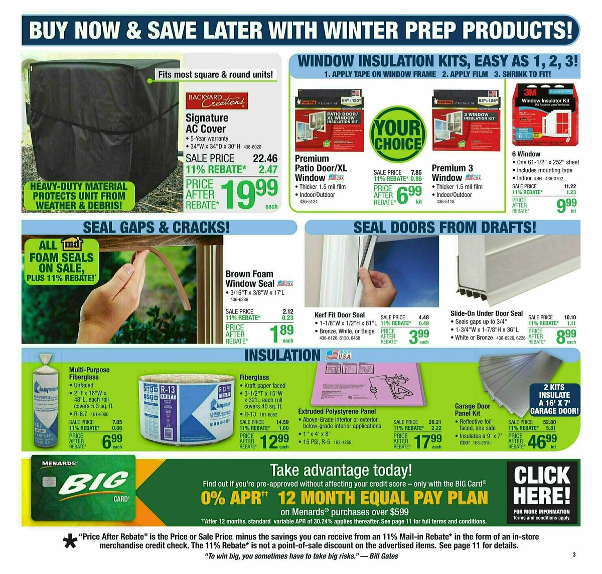 Menards Weekly Ad from September 25