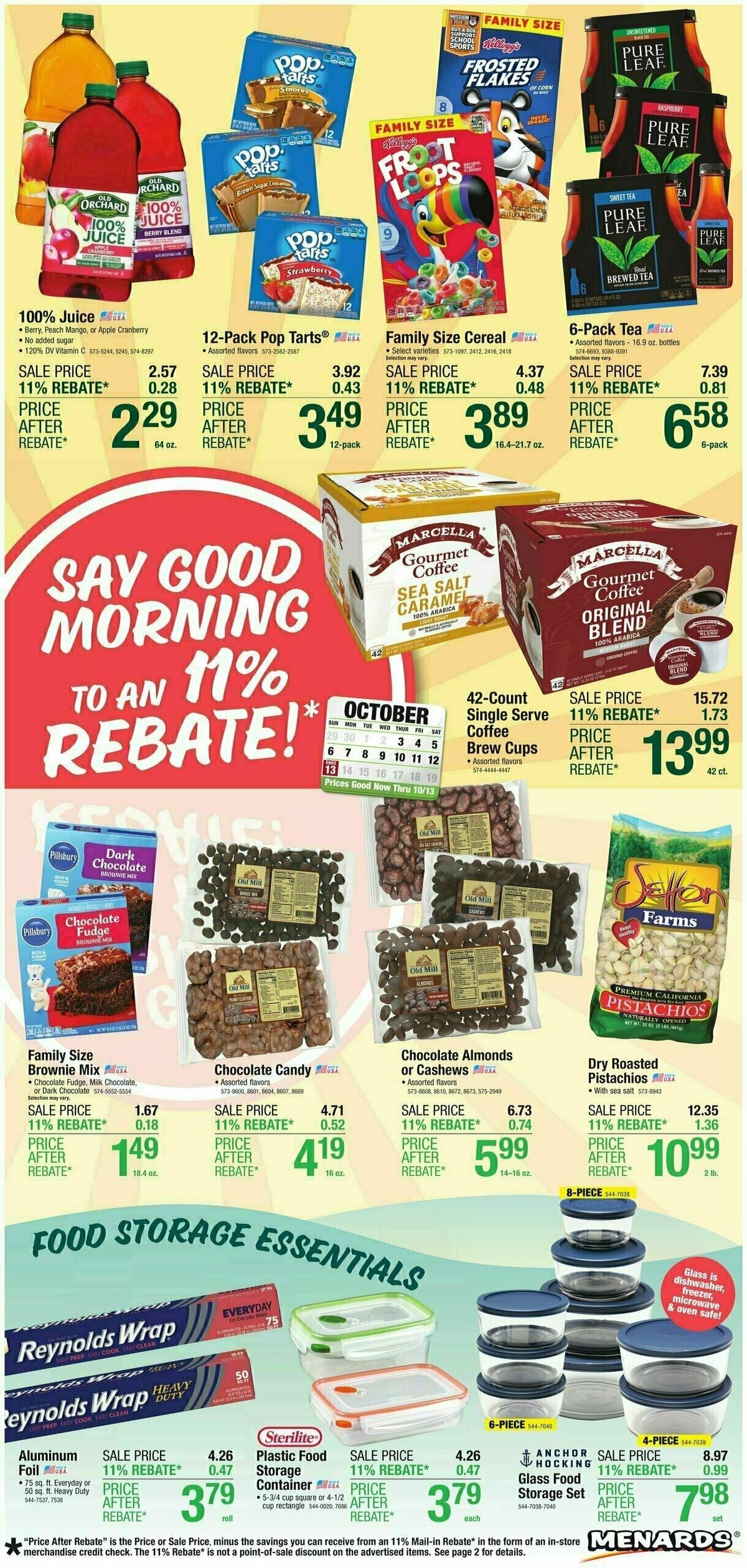 Menards Home Essentials Weekly Ad from October 2