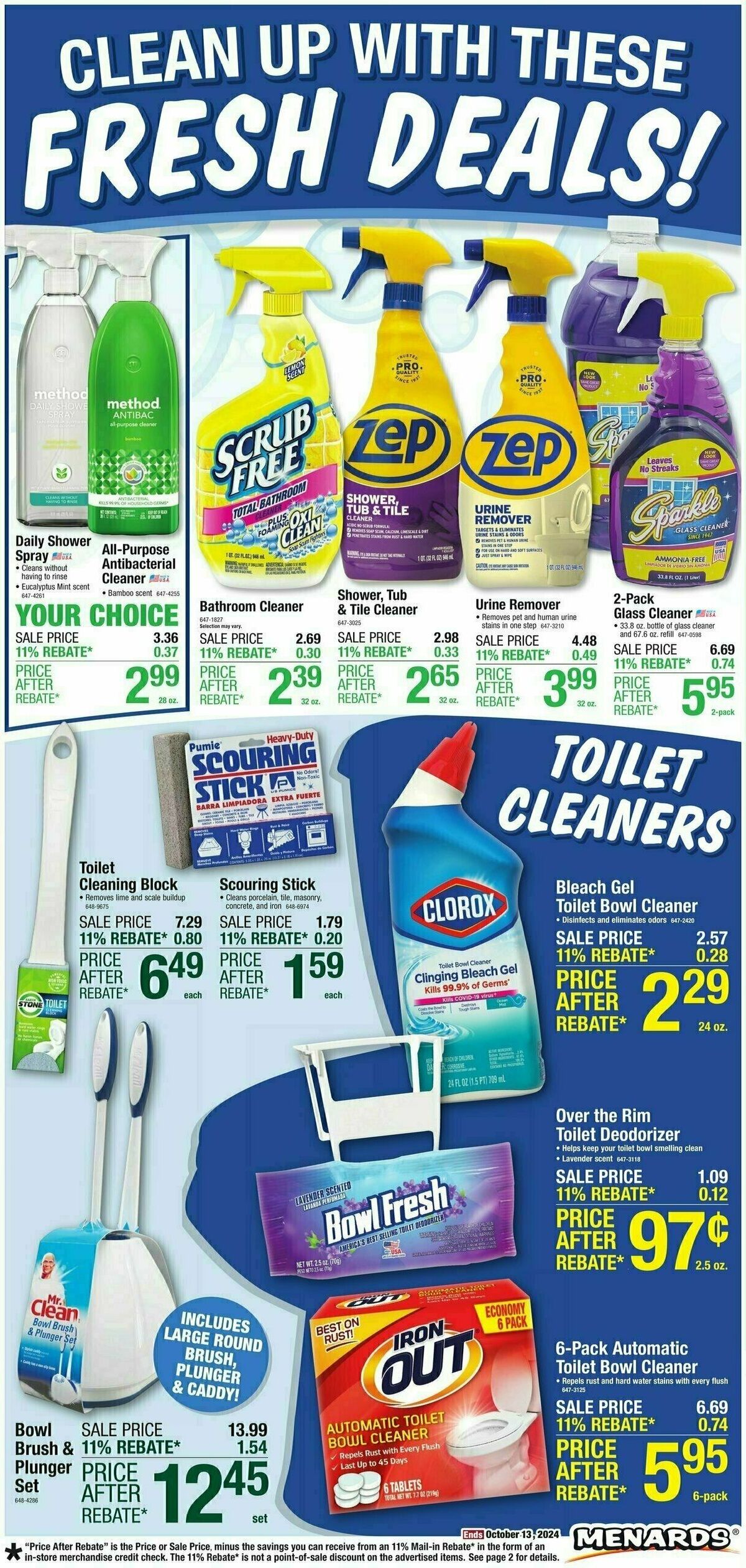 Menards Home Essentials Weekly Ad from October 2