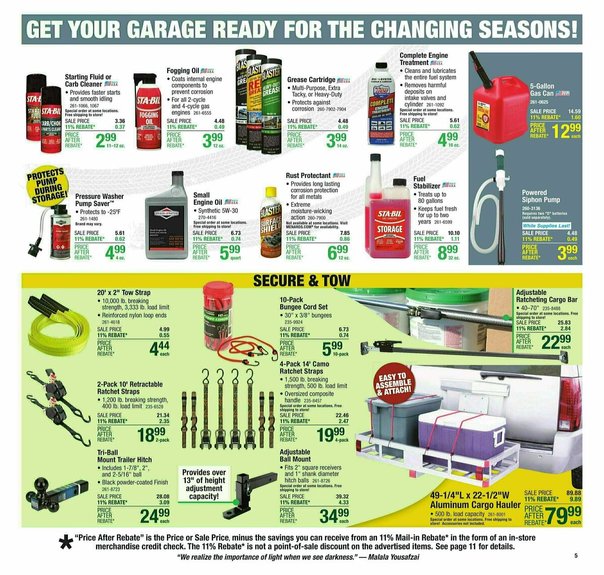 Menards Weekly Ad from October 2