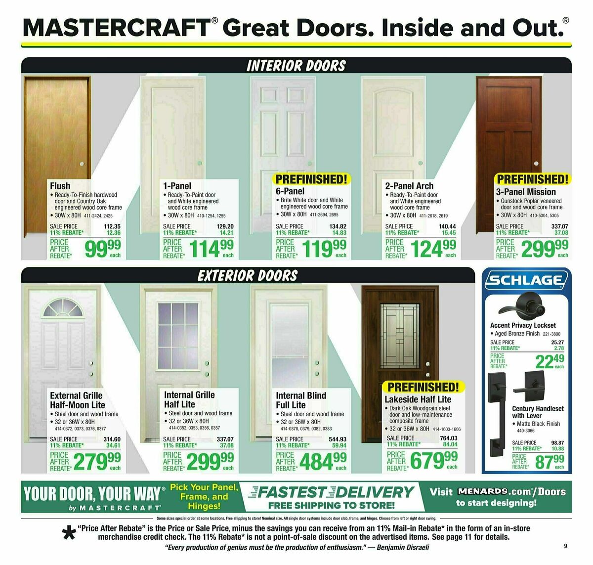 Menards Weekly Ad from October 9