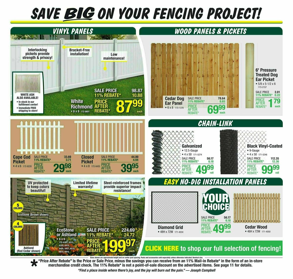 Menards Weekly Ad from October 9