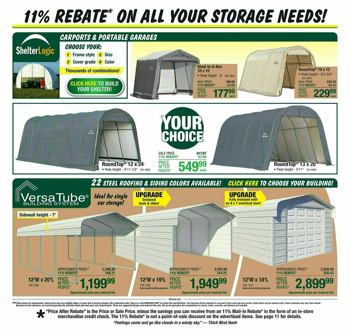 Menards Weekly Ad from October 9