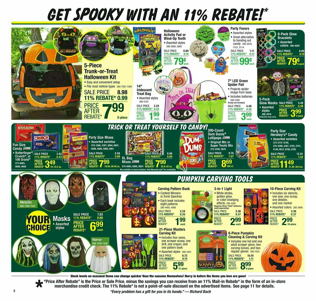 Menards Weekly Ad from October 9