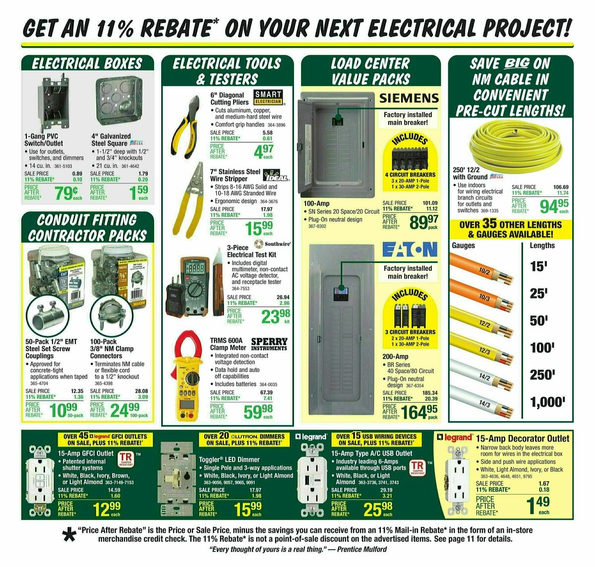 Menards Weekly Ad from October 9