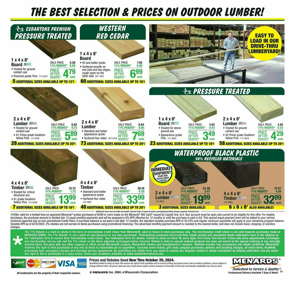 Menards Weekly Ad from October 9