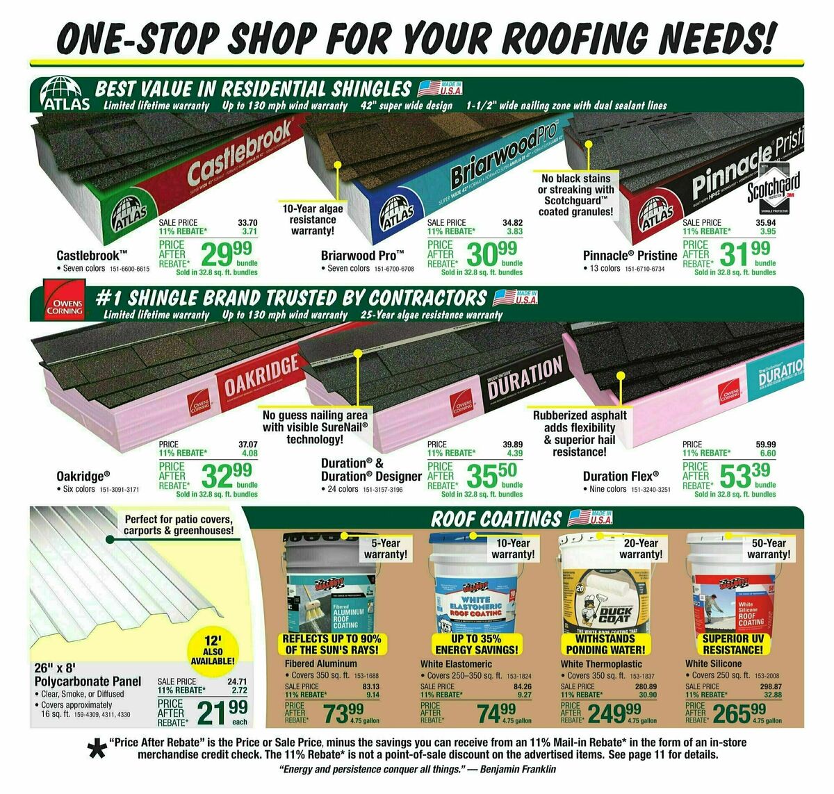 Menards Weekly Ad from October 9