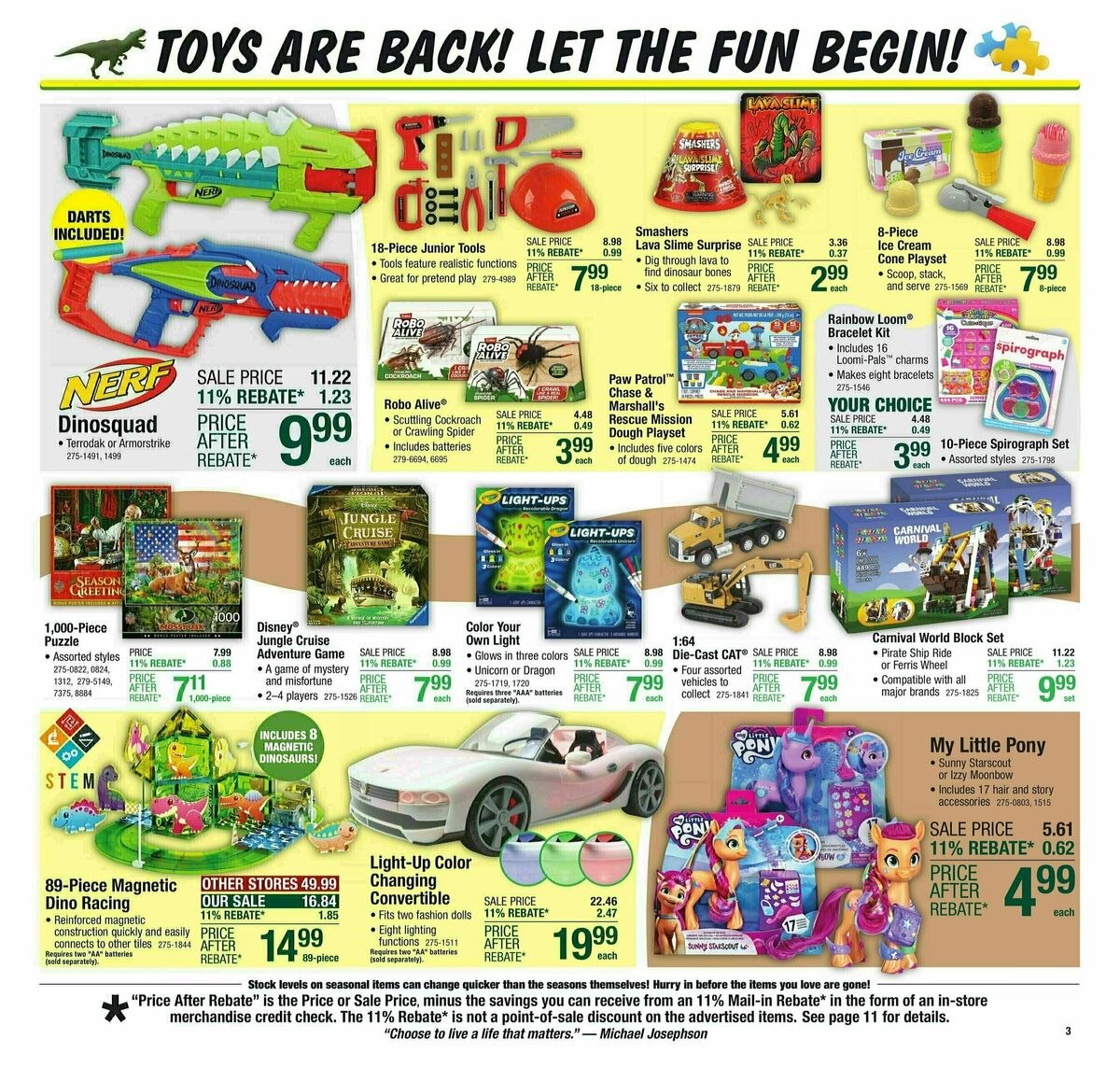 Menards Weekly Ad from October 9