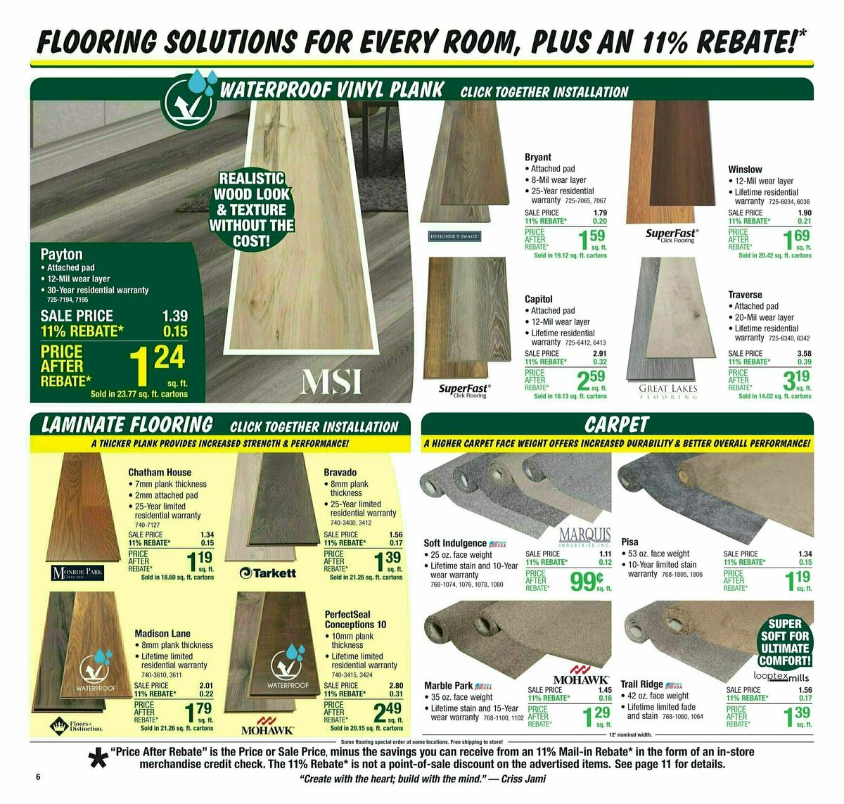 Menards Weekly Ad from October 9