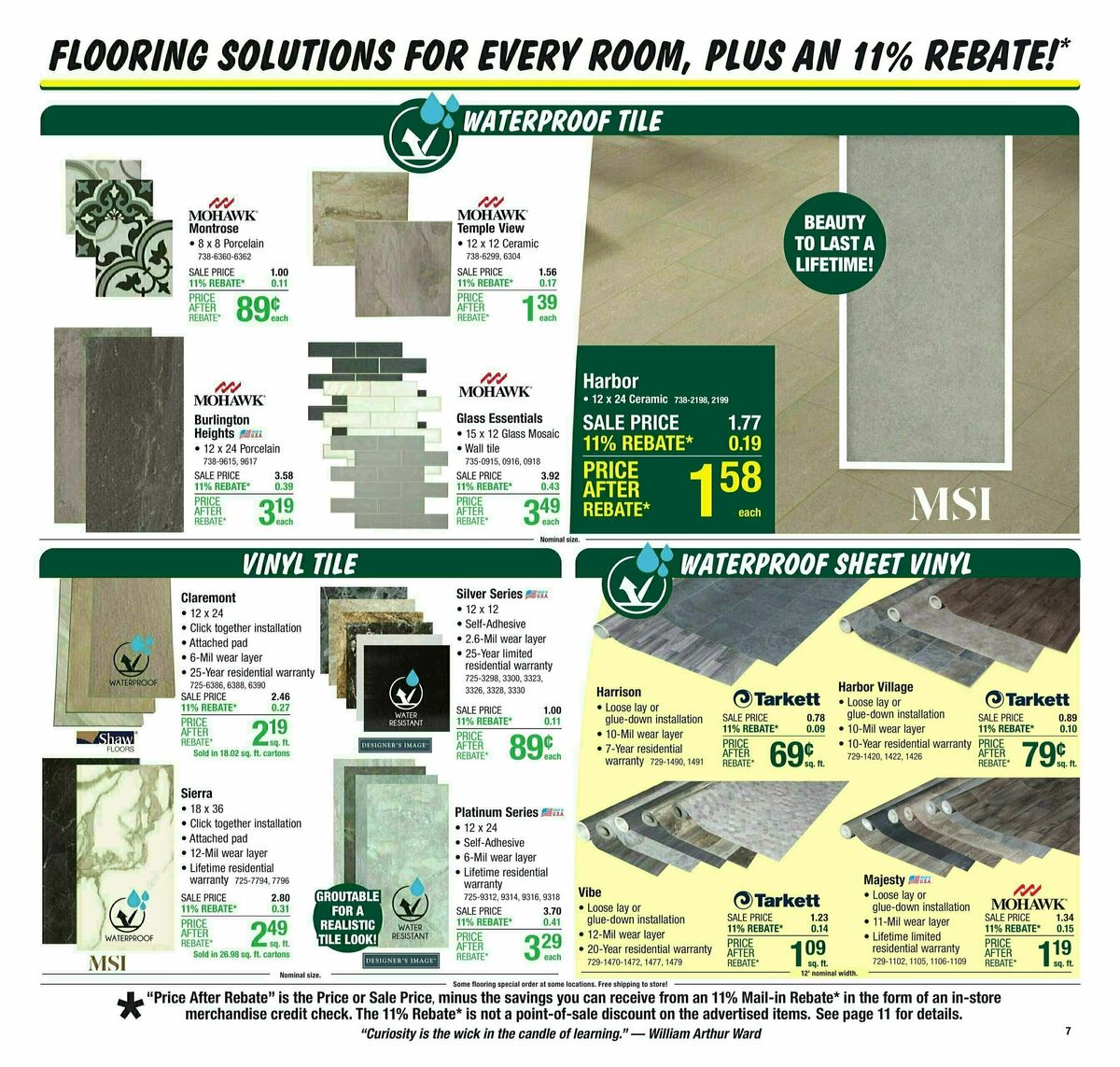 Menards Weekly Ad from October 9