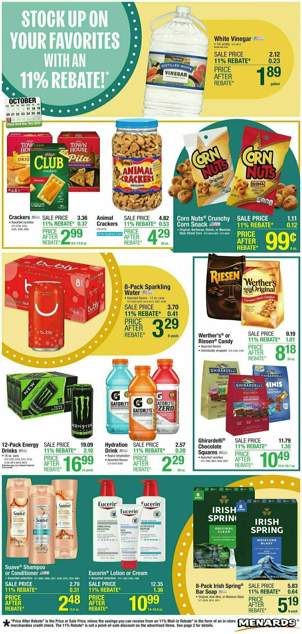 Menards Home Essentials Weekly Ad from October 16