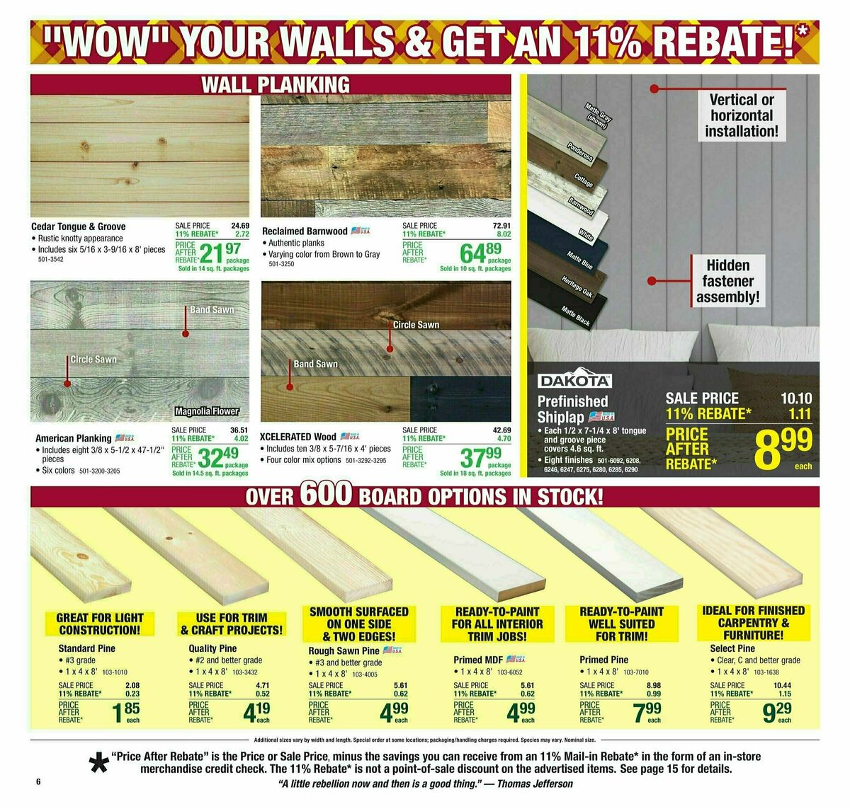 Menards Weekly Ad from October 16