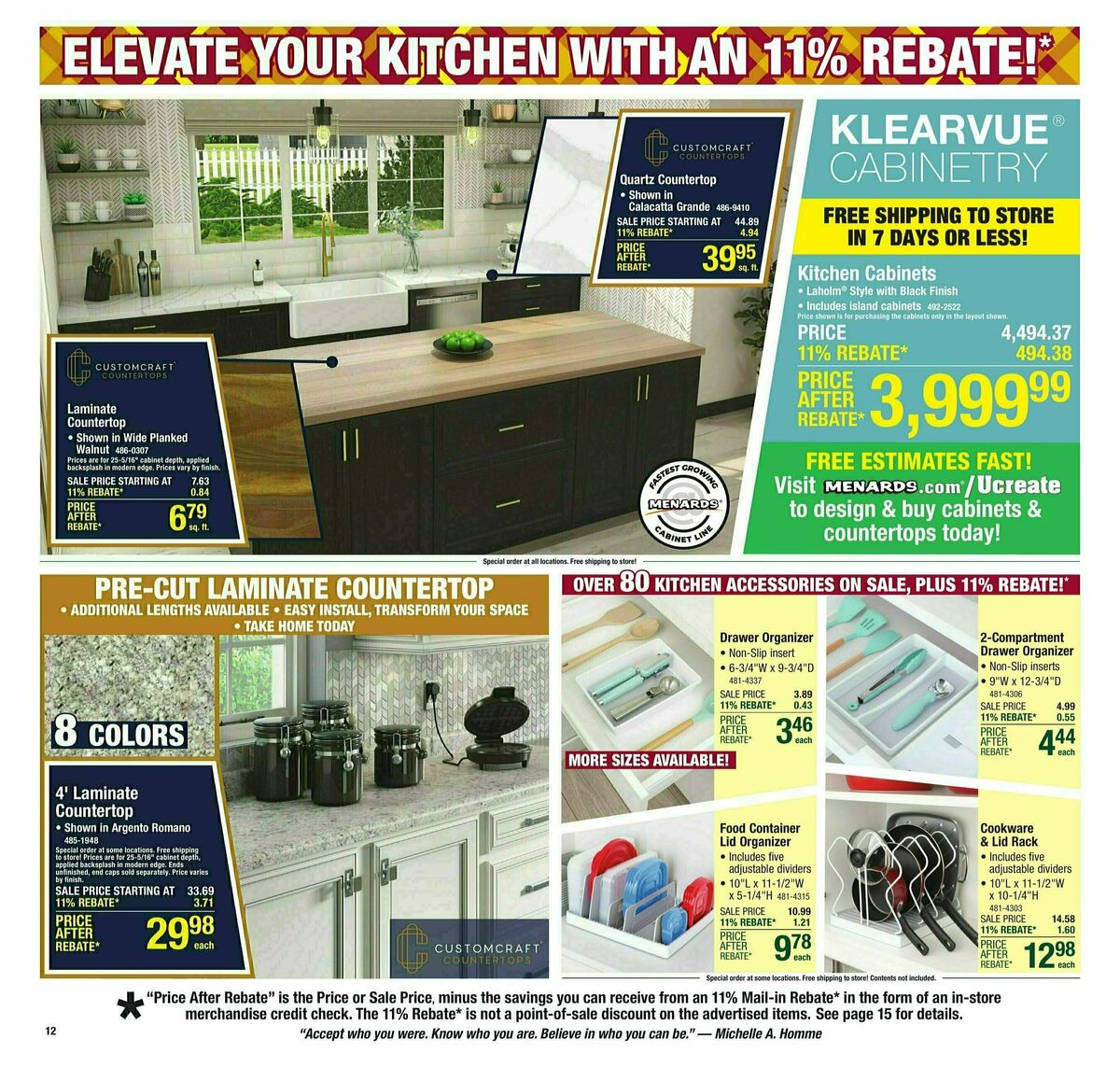 Menards Weekly Ad from October 16