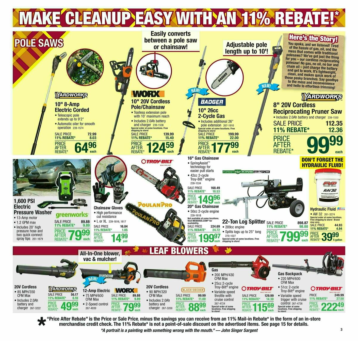 Menards Weekly Ad from October 16