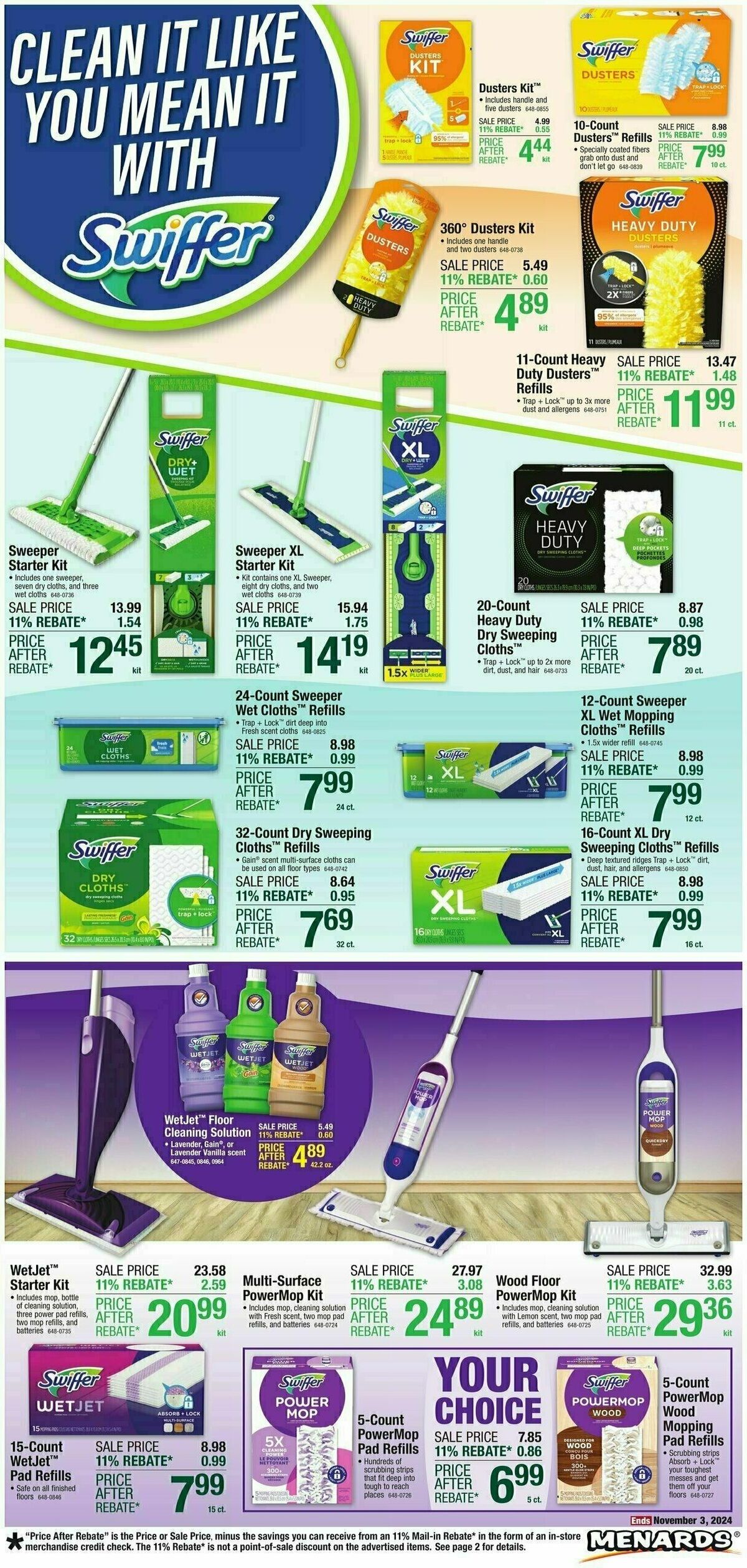 Menards Home Essentials Weekly Ad from October 23