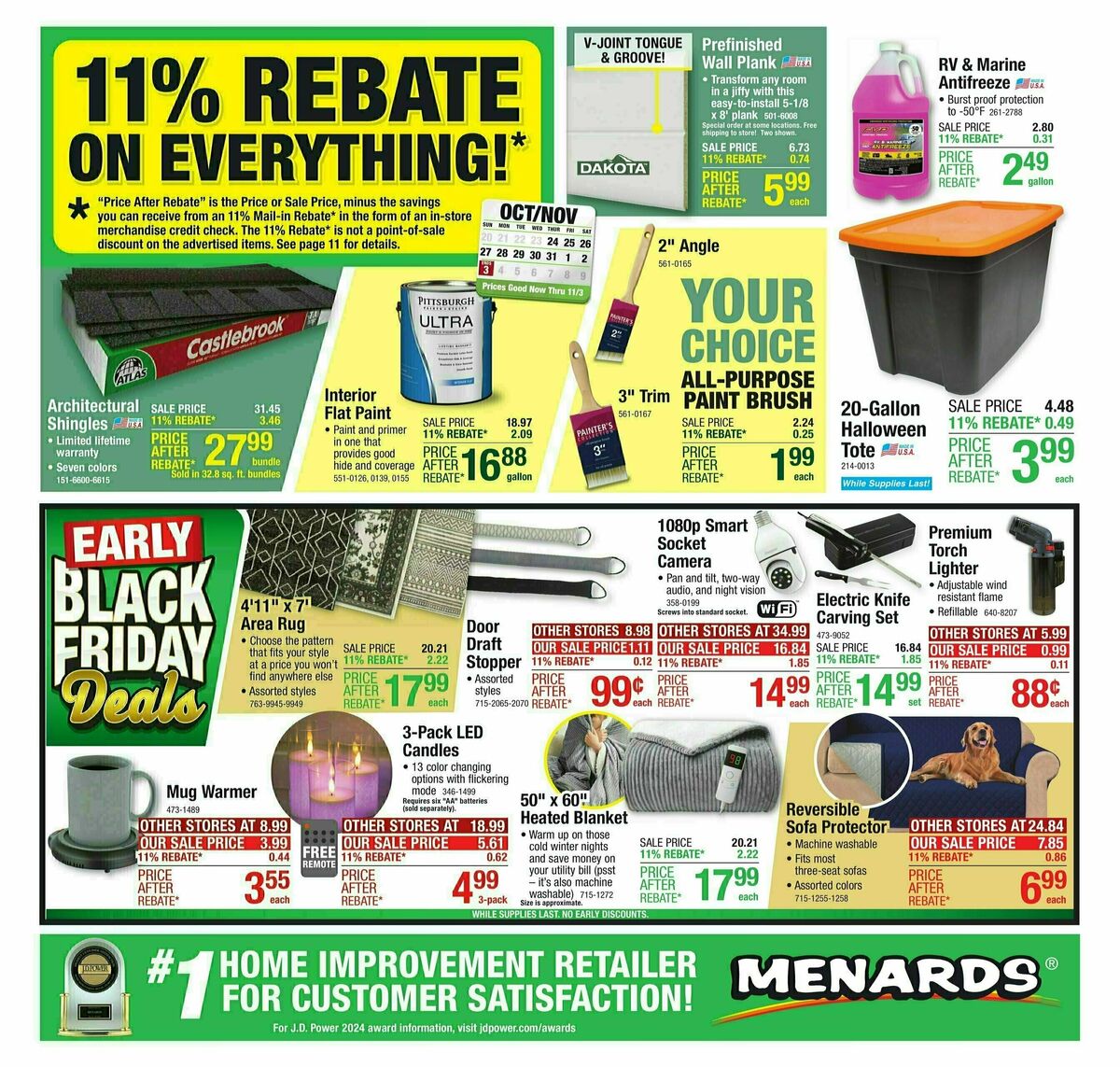 Menards Weekly Ad from October 23