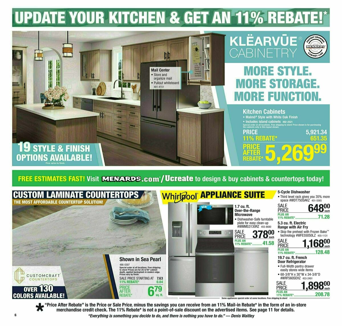 Menards Weekly Ad from October 23