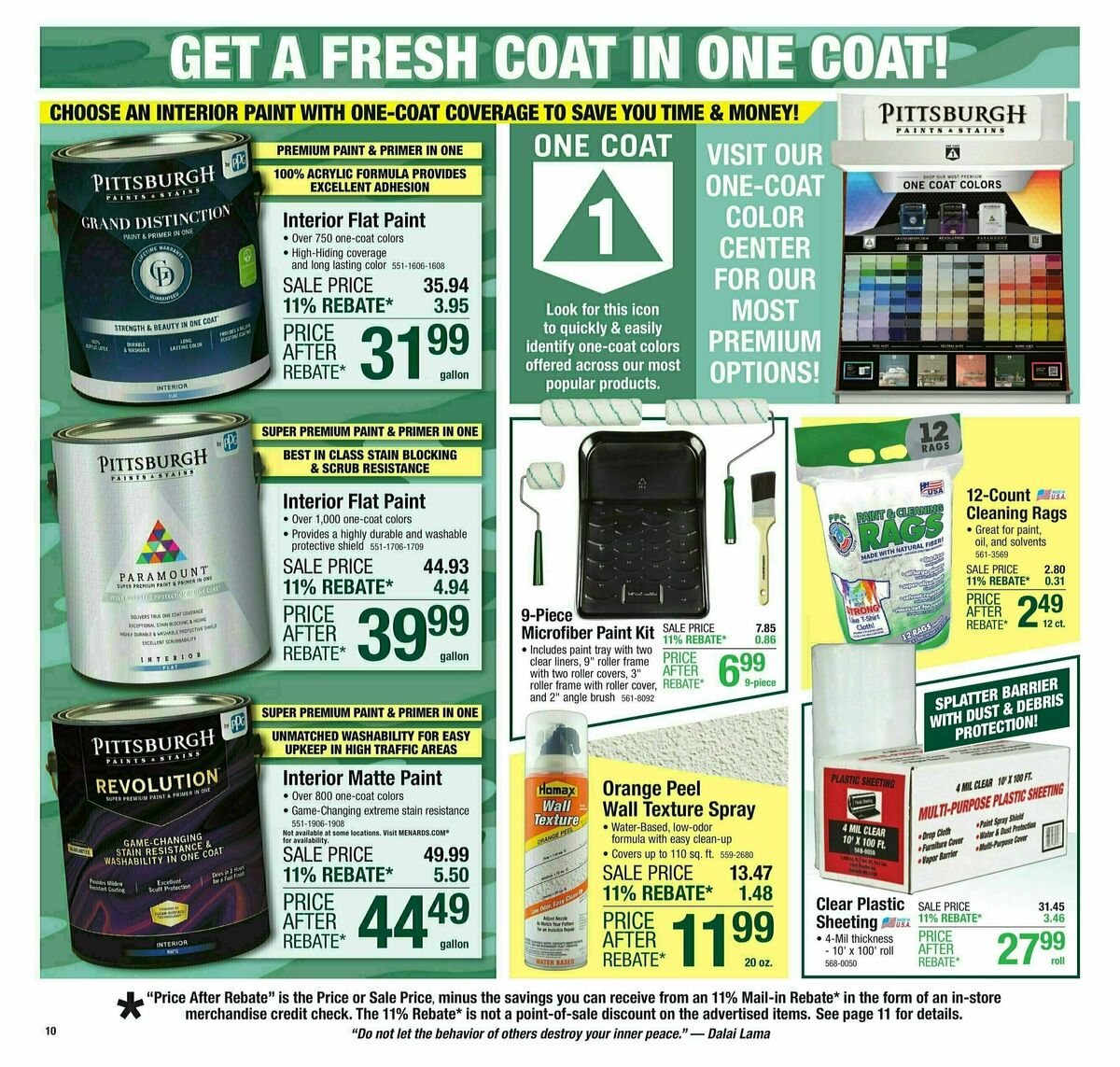 Menards Weekly Ad from October 23