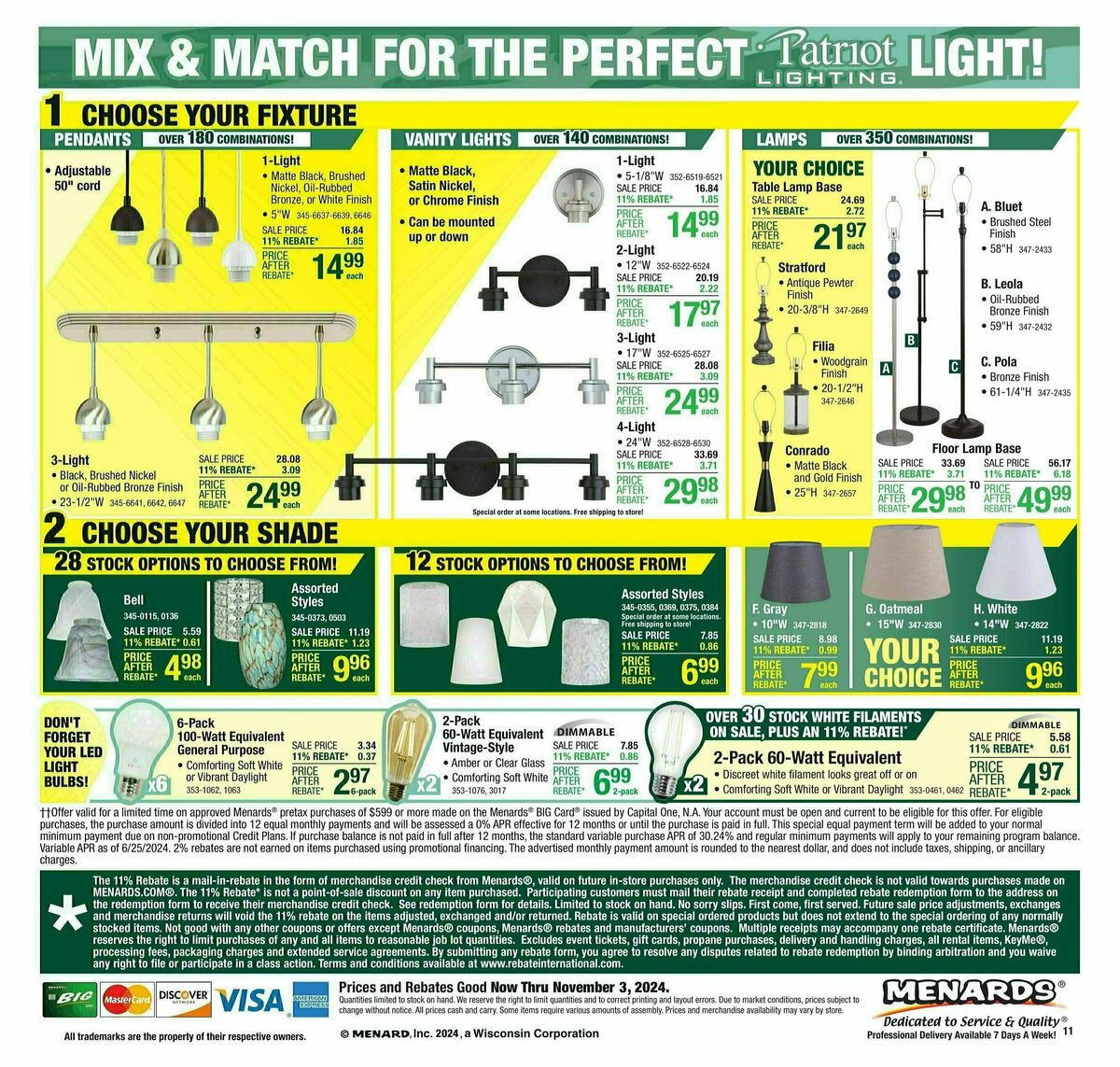 Menards Weekly Ad from October 23