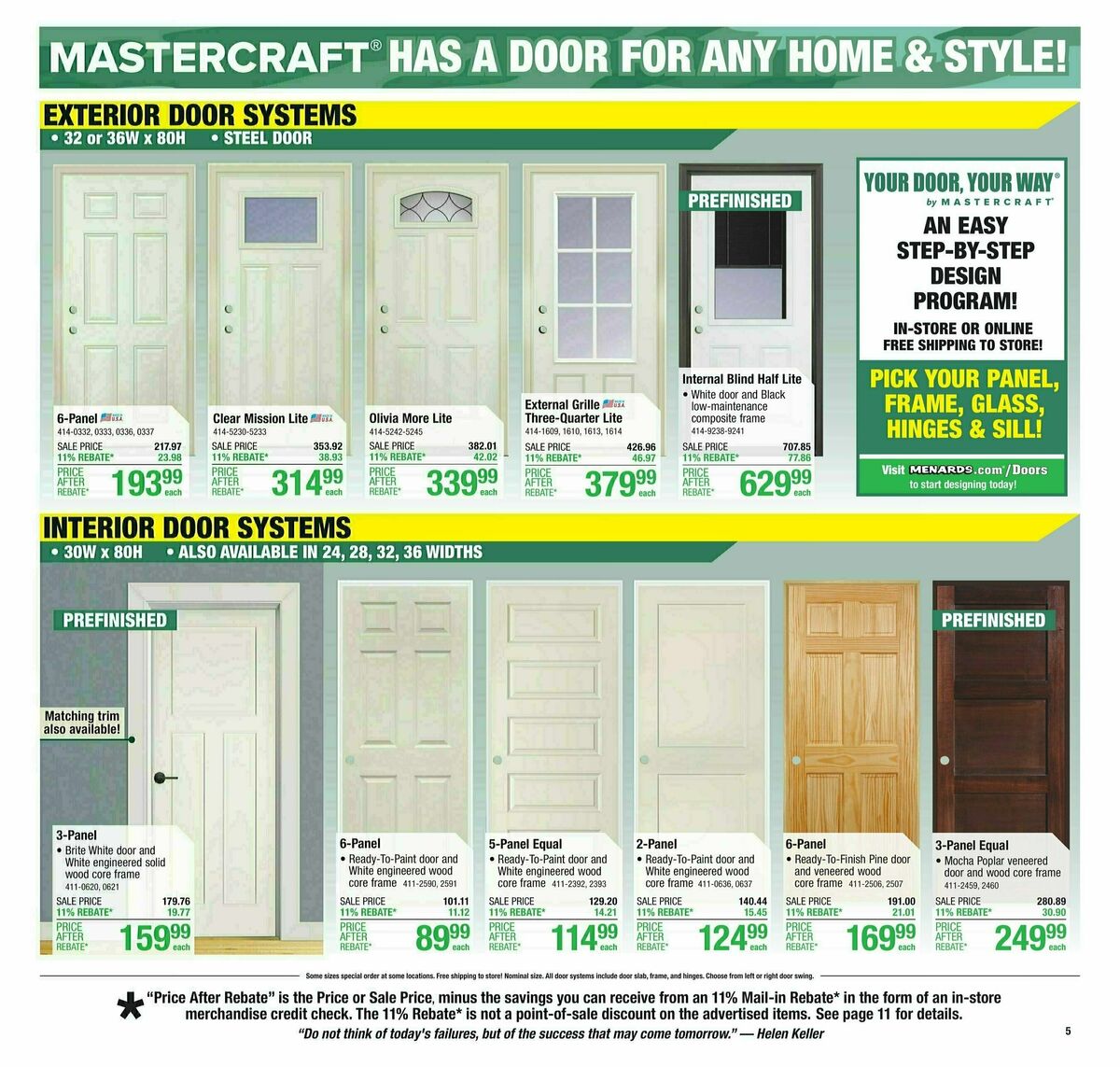 Menards Weekly Ad from October 23