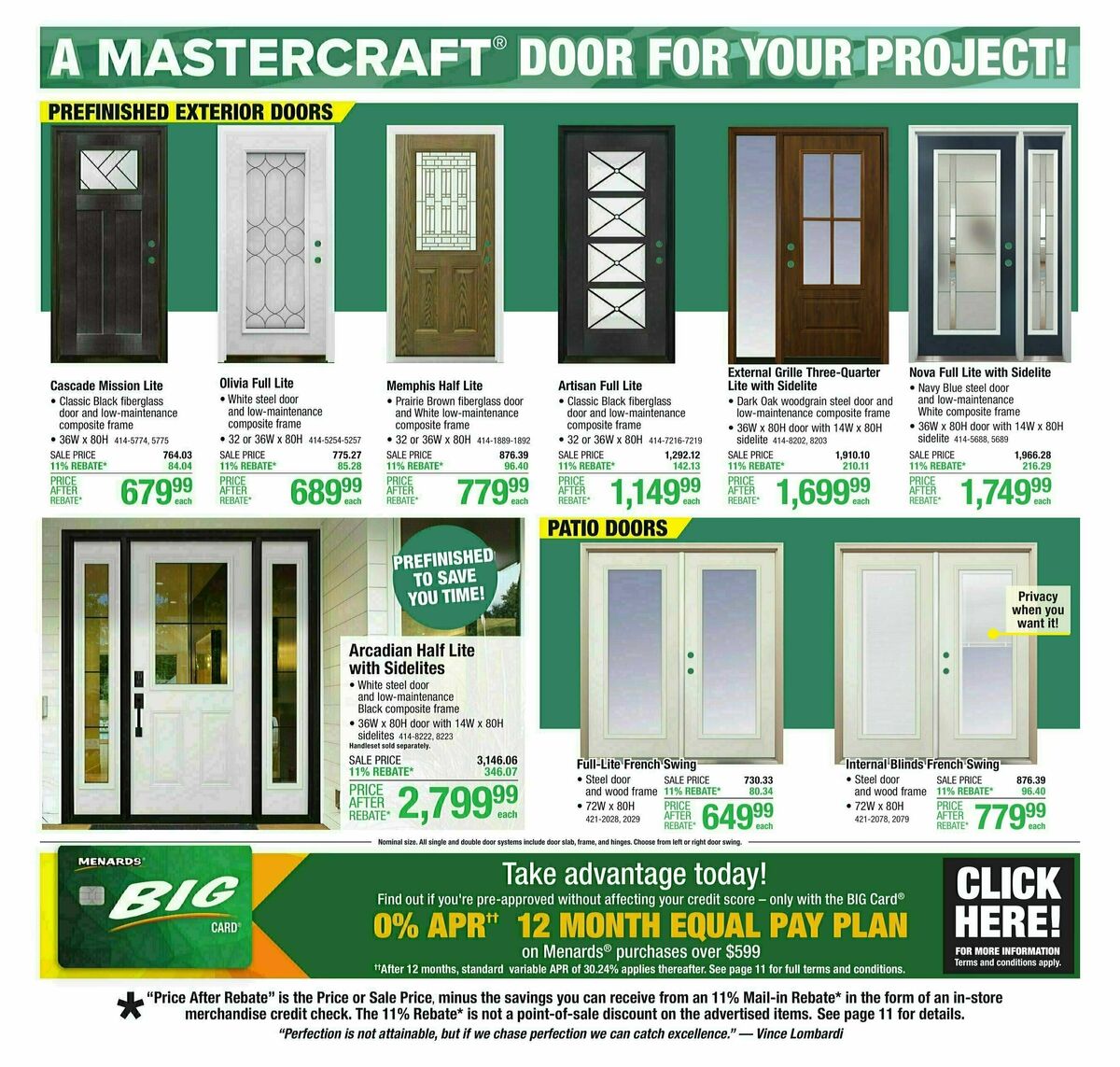 Menards Weekly Ad from October 23