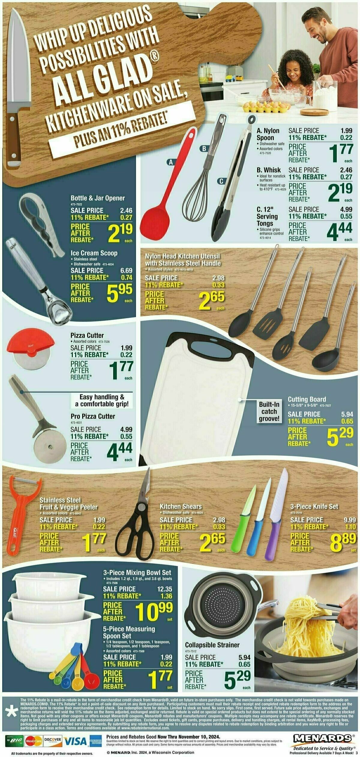 Menards Home Essentials Weekly Ad from October 30