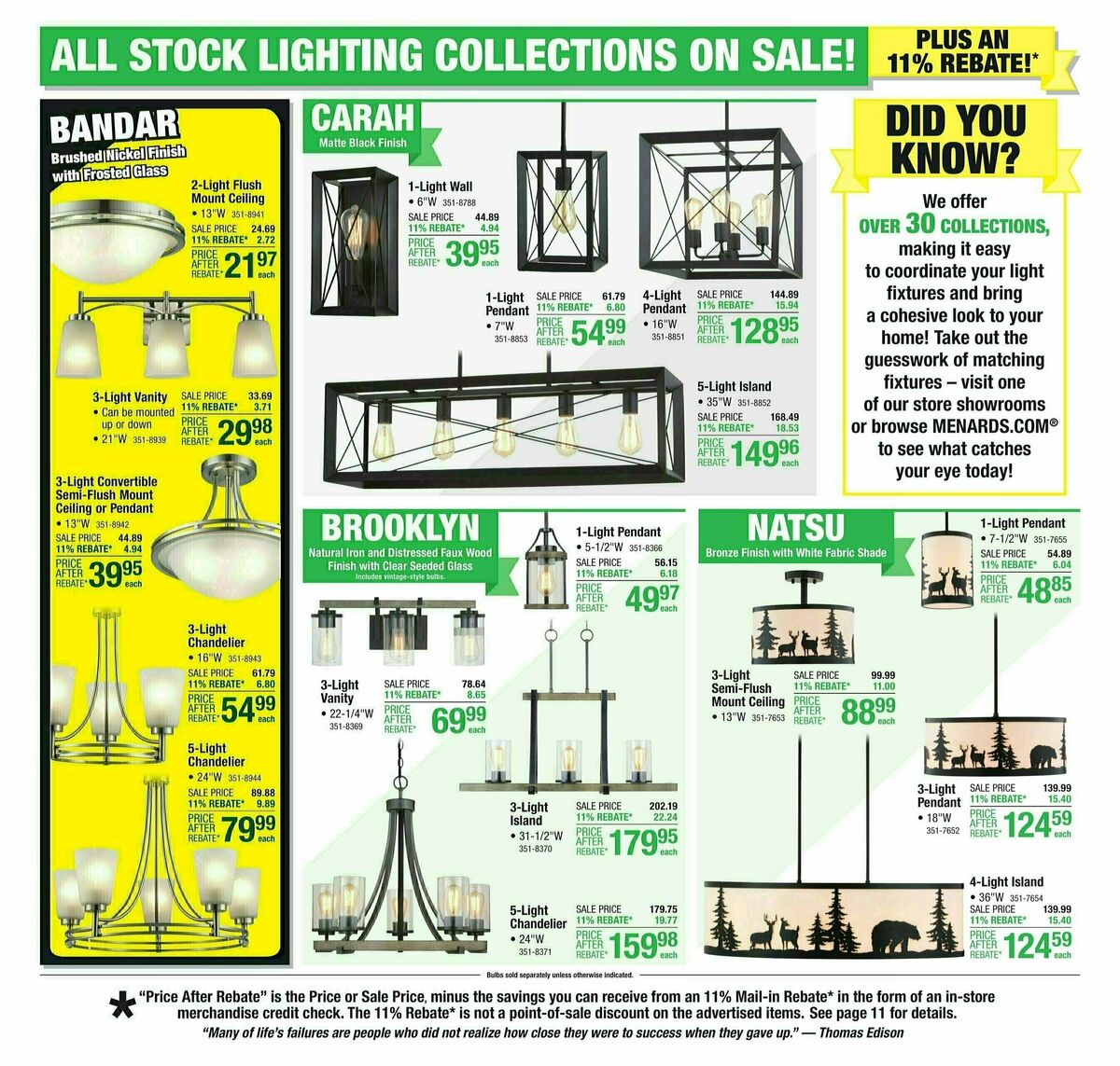 Menards Weekly Ad from October 30