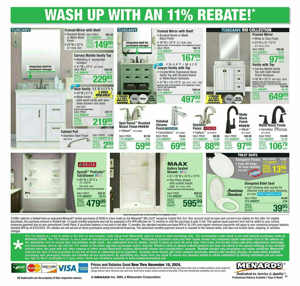 Menards Weekly Ad from October 30