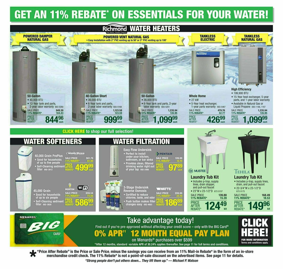 Menards Weekly Ad from October 30