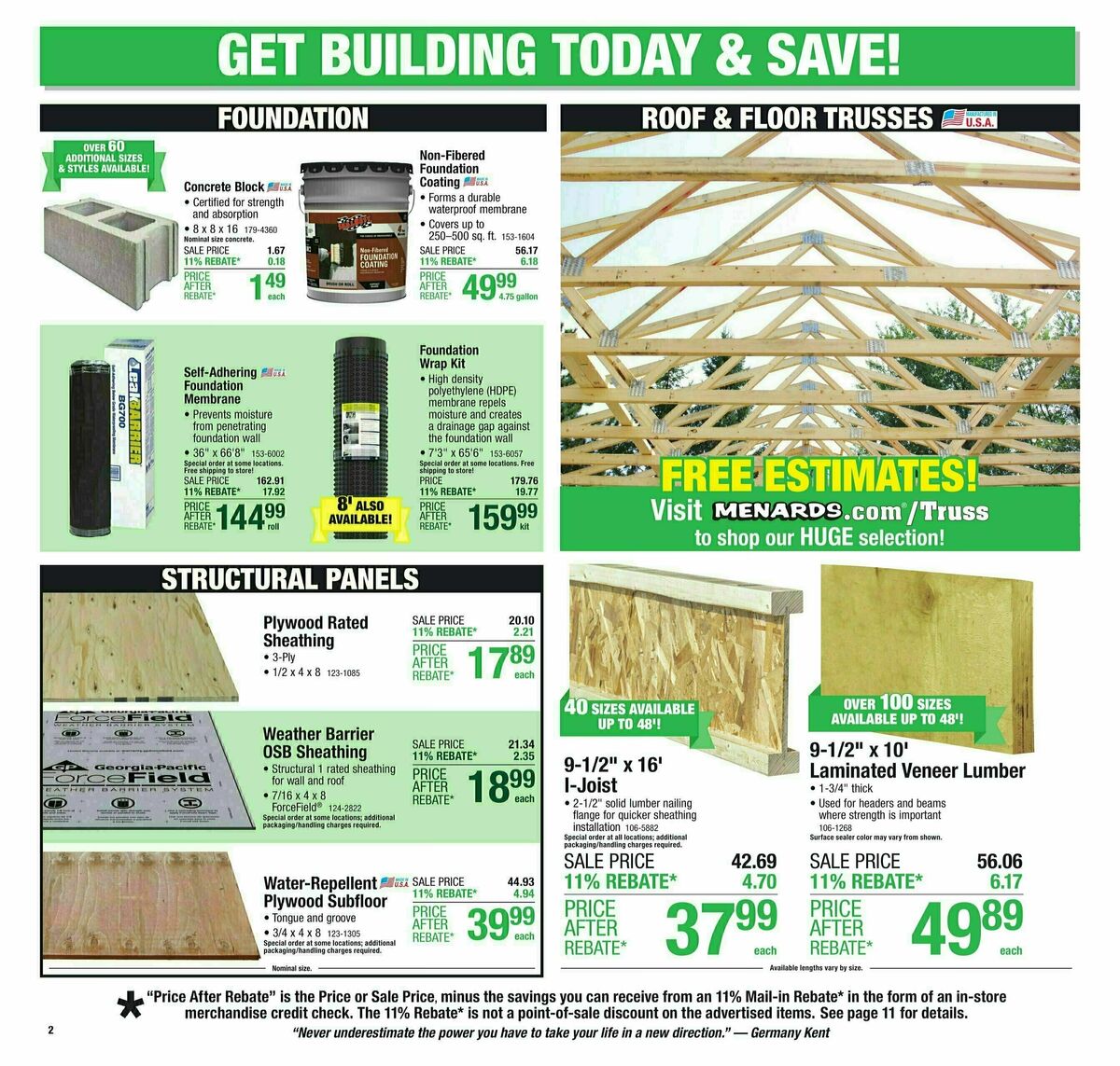 Menards Weekly Ad from October 30