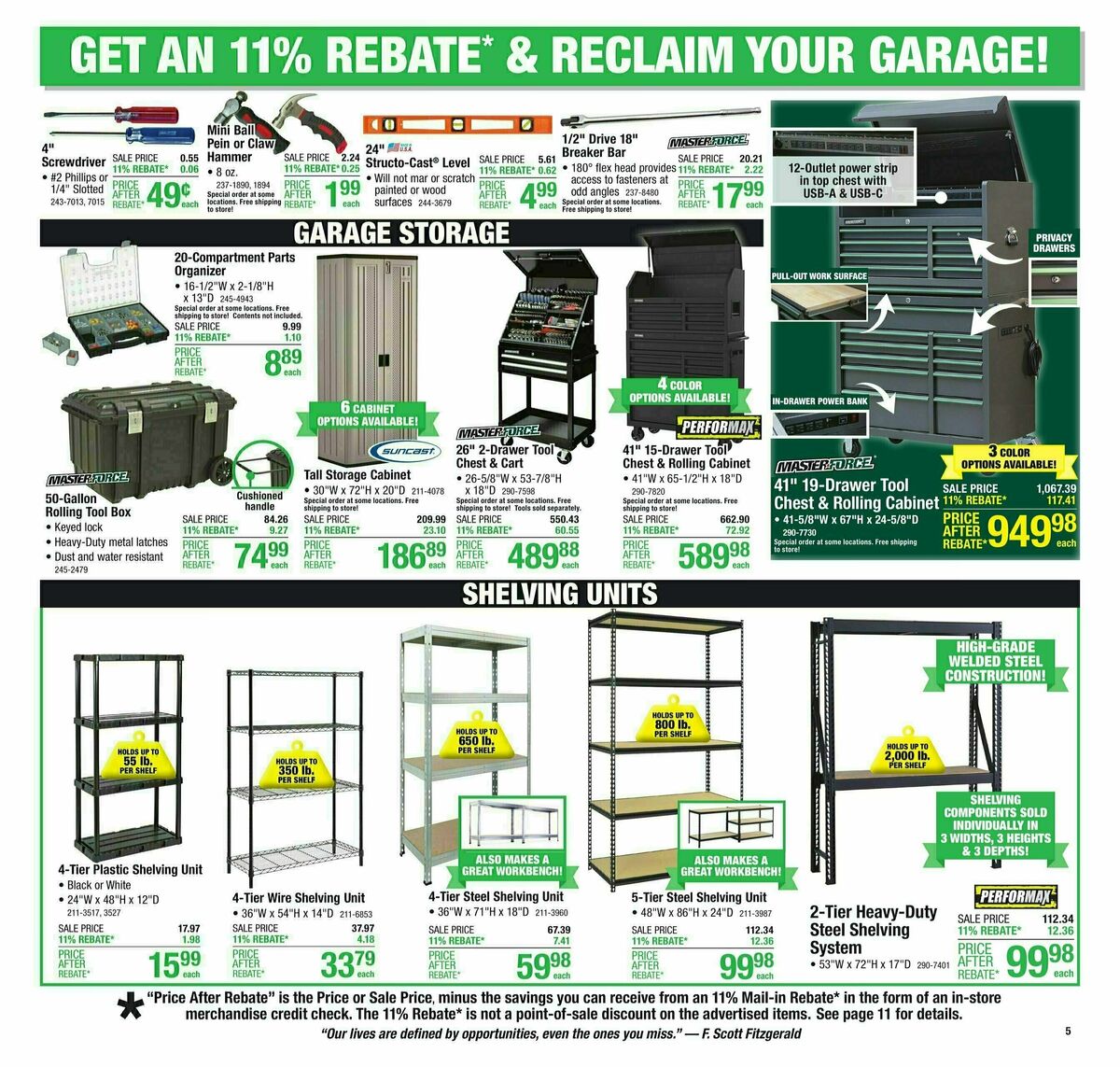 Menards Weekly Ad from October 30